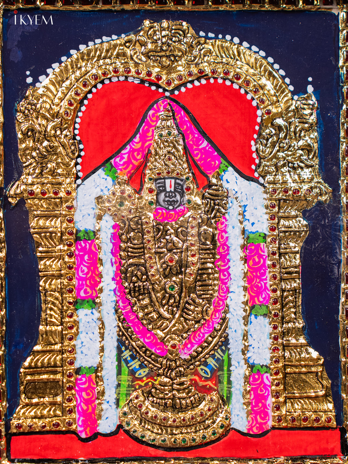 Exquisite Lord Balaji Tanjore painting 2