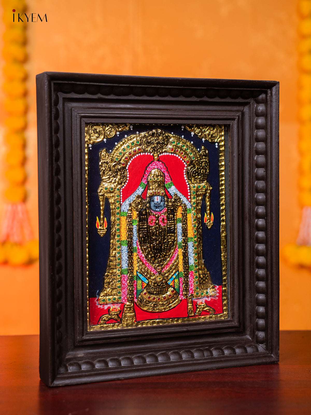 Divine Lord Tirupati Balaji Tanjore painting 4