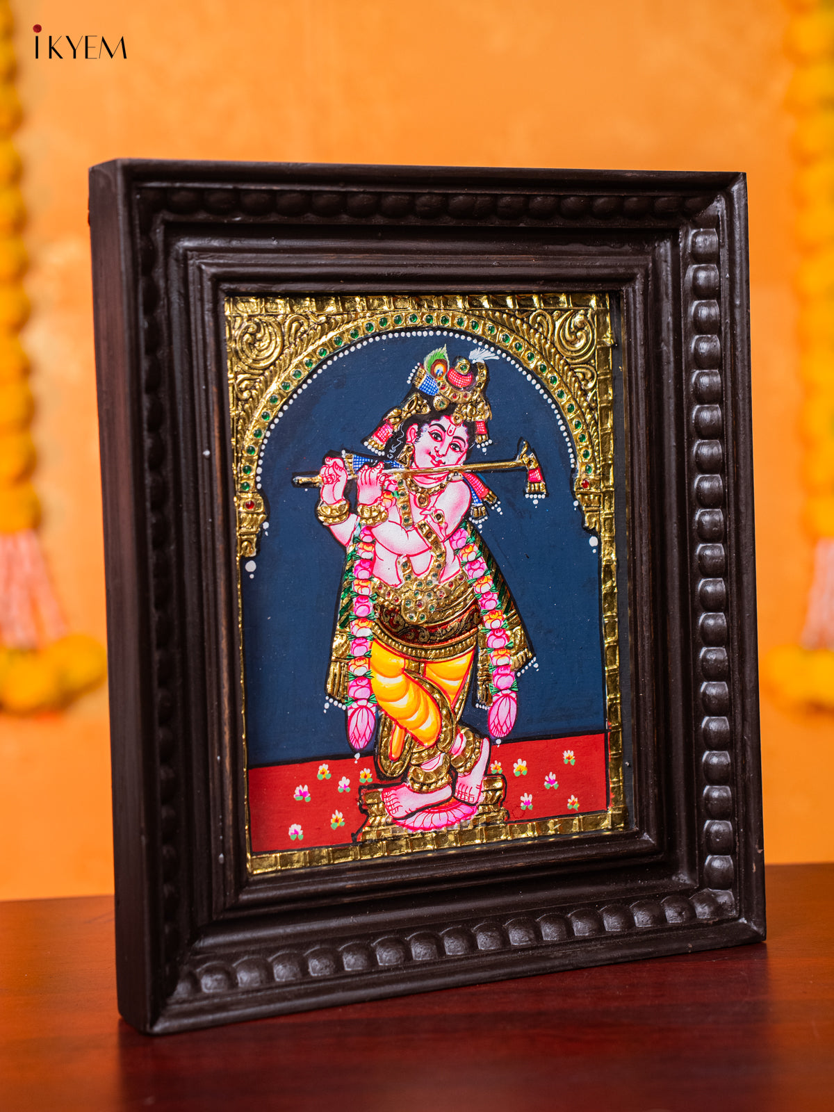 Enchanting BalaKrishna Tanjore painting 3