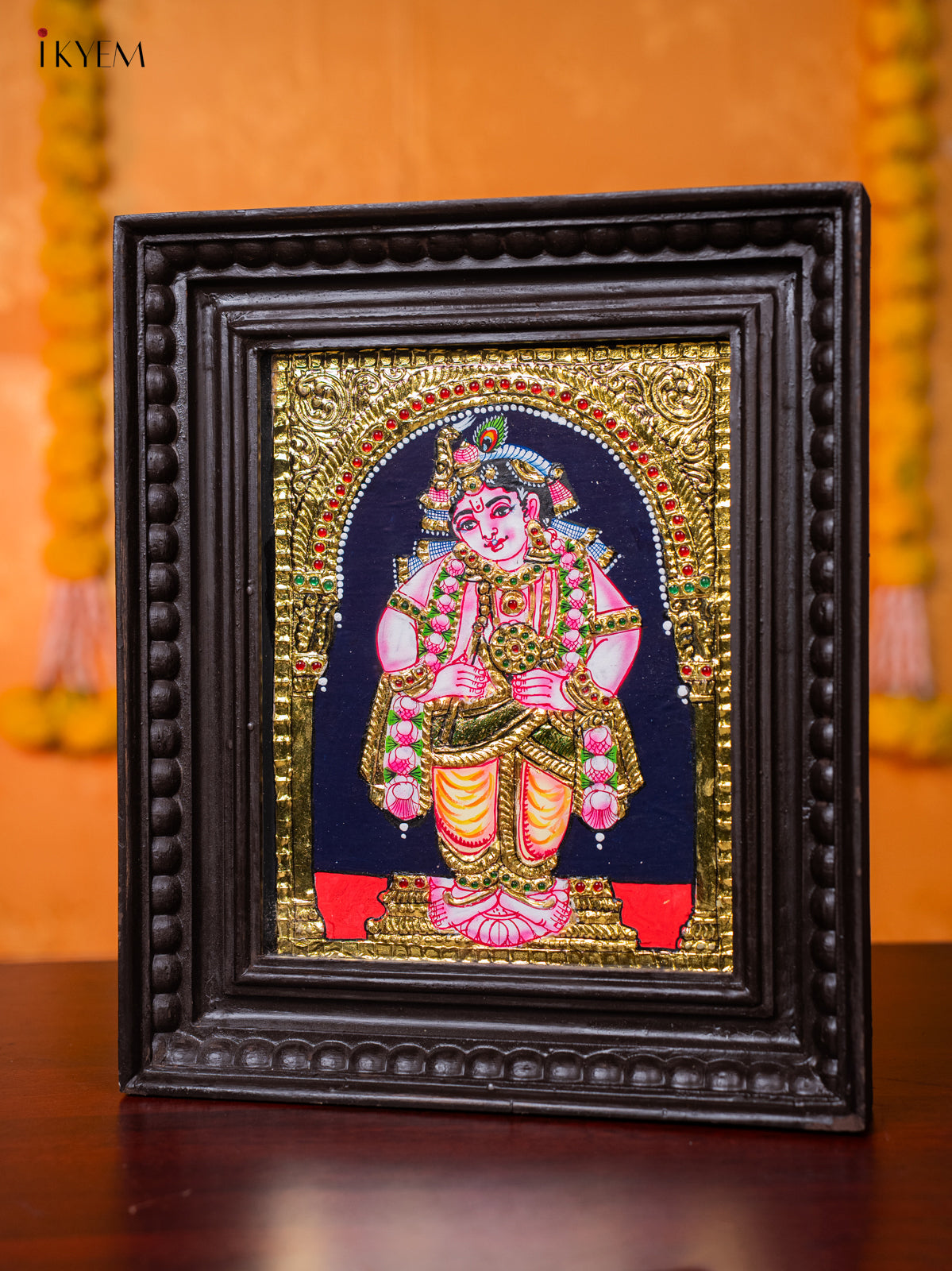 Adorable BalaKrishna Tanjore painting 1