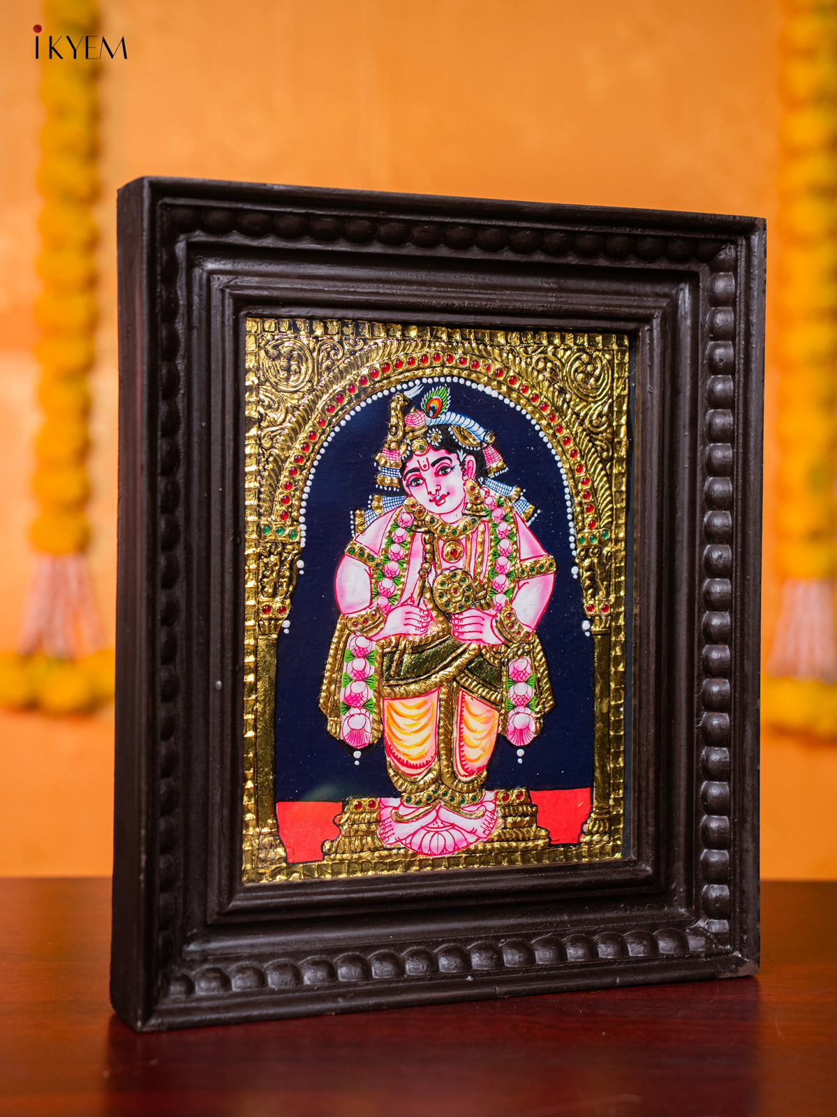 Adorable BalaKrishna Tanjore painting 3
