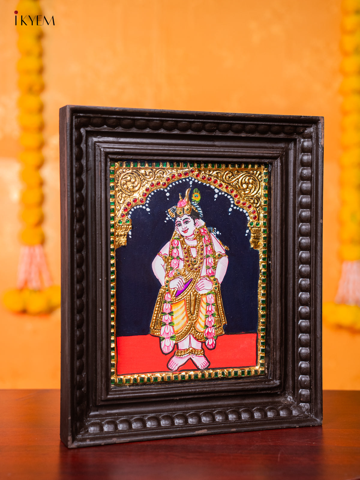 Divine Lord BalaKrishna Tanjore painting 3