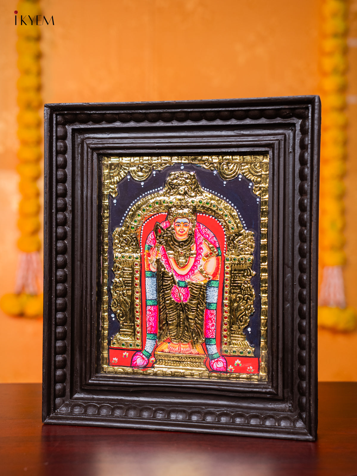 Elegant Lord Murugar Tanjore painting 1