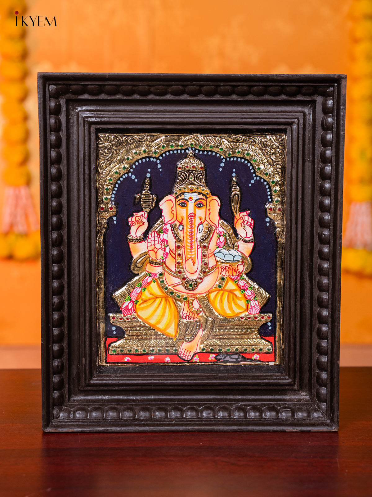 Divine Lord Ganesha Thanjavur painting 1