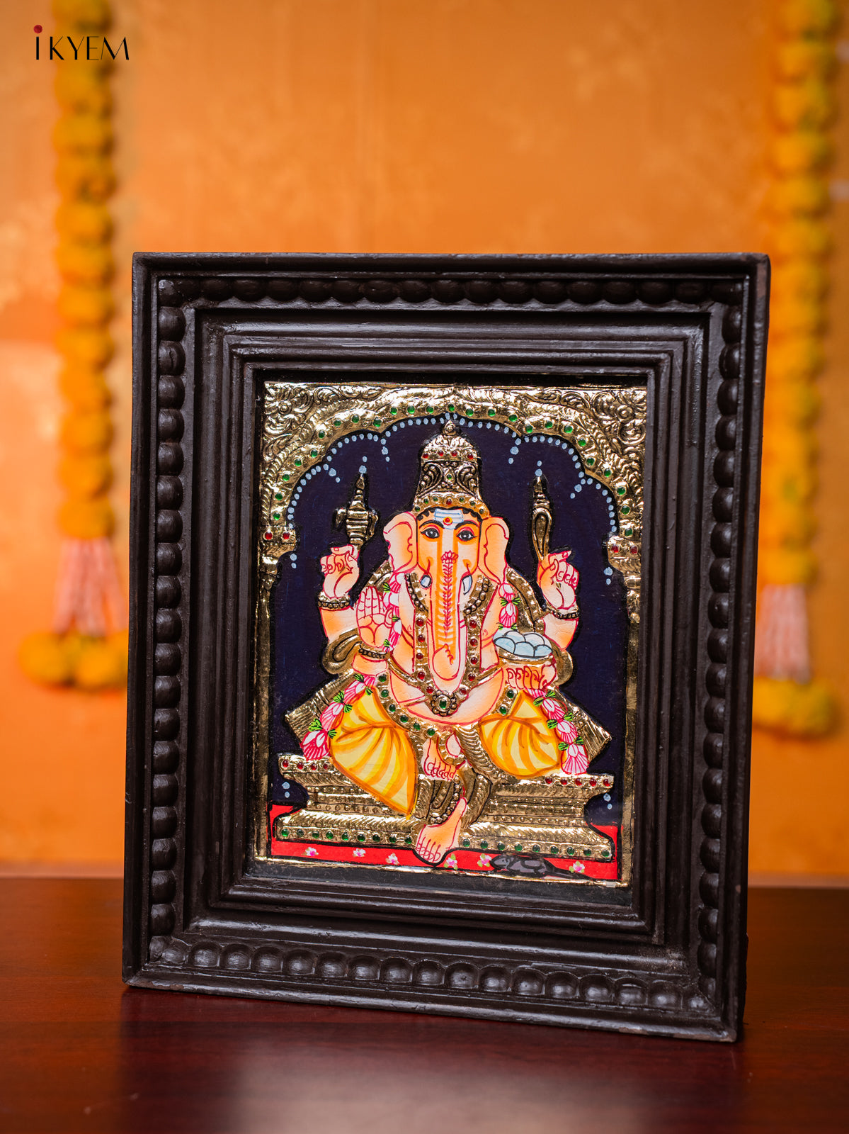 Divine Lord Ganesha Thanjavur painting 2
