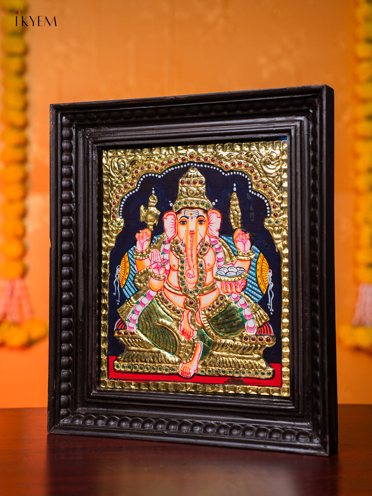 Divine Lord Ganapathy Thanjavur painting 2