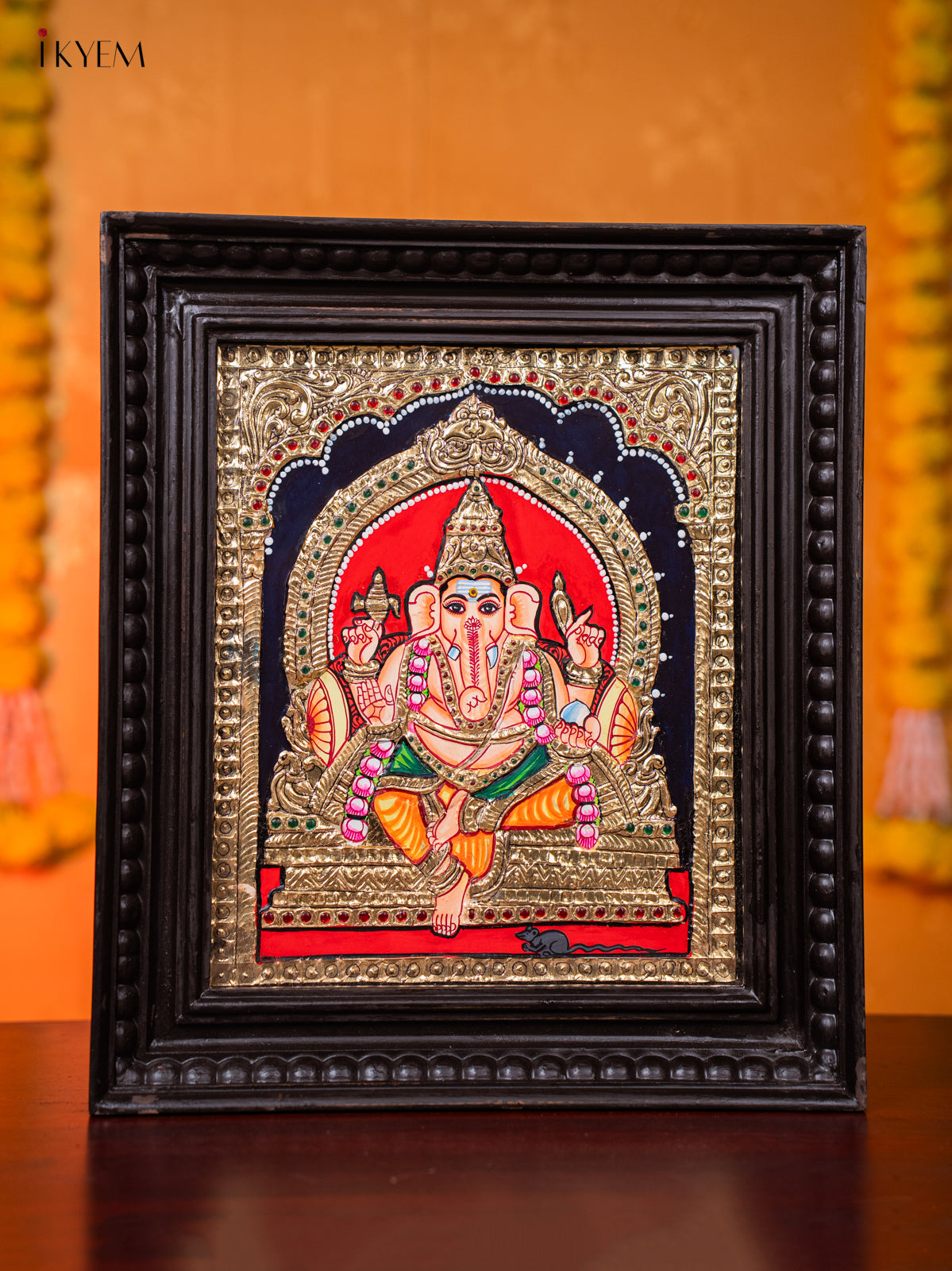 Traditional Lord Ganesha Thanjavur painting