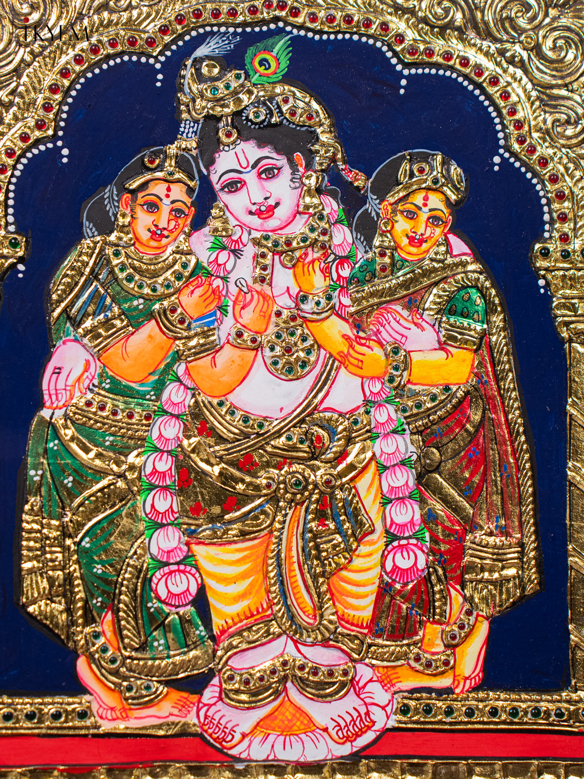 Krishna Tanjore painting 2