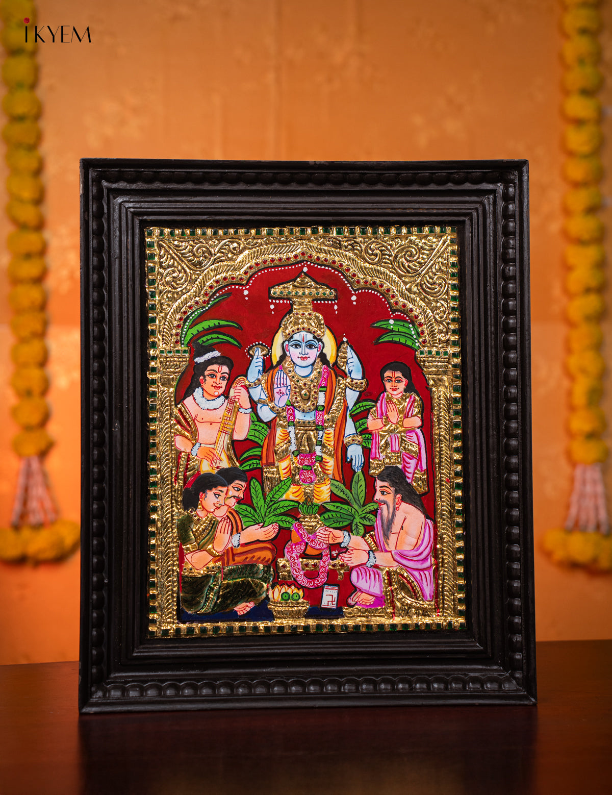 Ramar Pattabhishekam Thanjavur painting 1