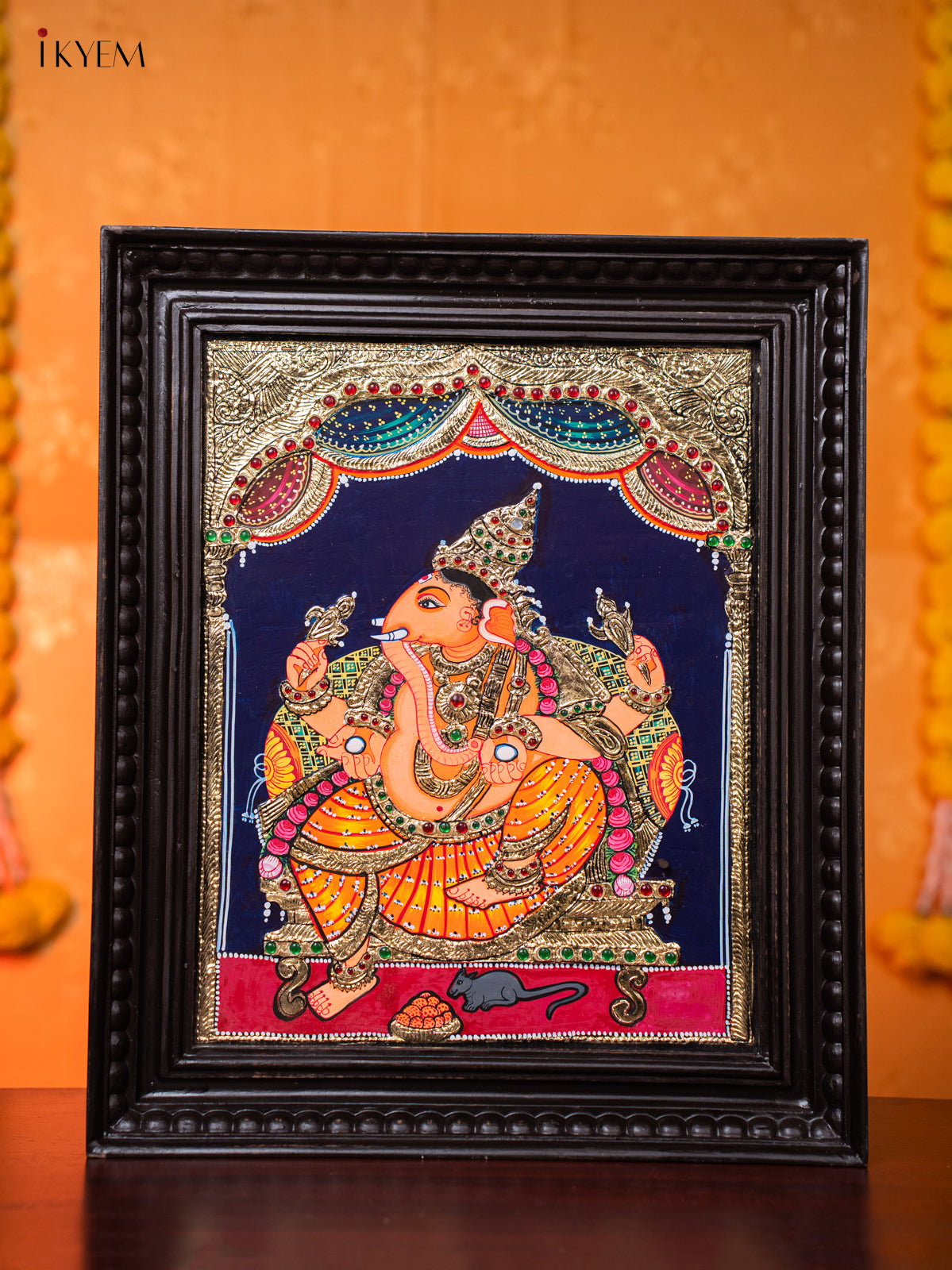 Decorative Lord Ganesha Thanjavur painting