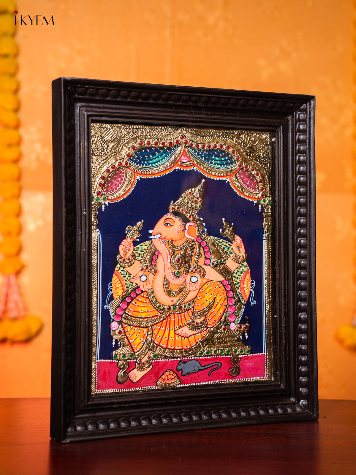 Decorative Lord Ganesha Thanjavur painting 3