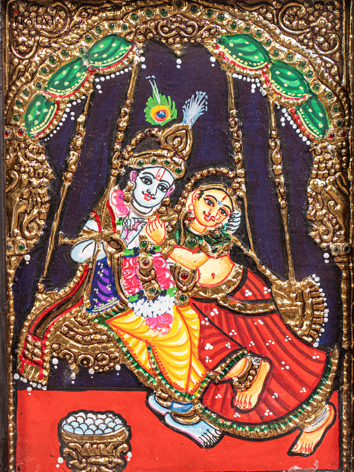 Radha Krishna Tanjore Painting 2