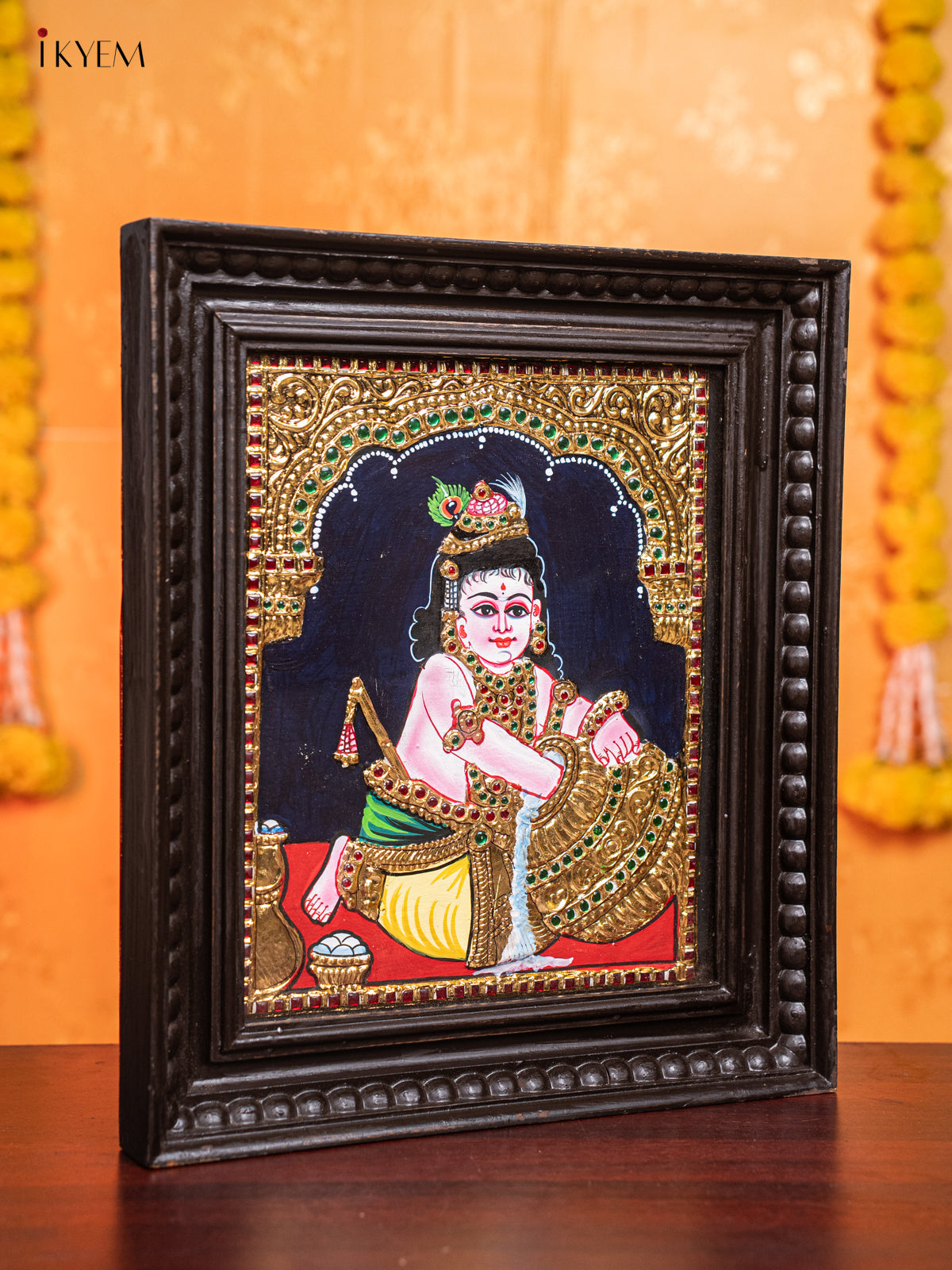 Butter Krishna Tanjore Painting 1