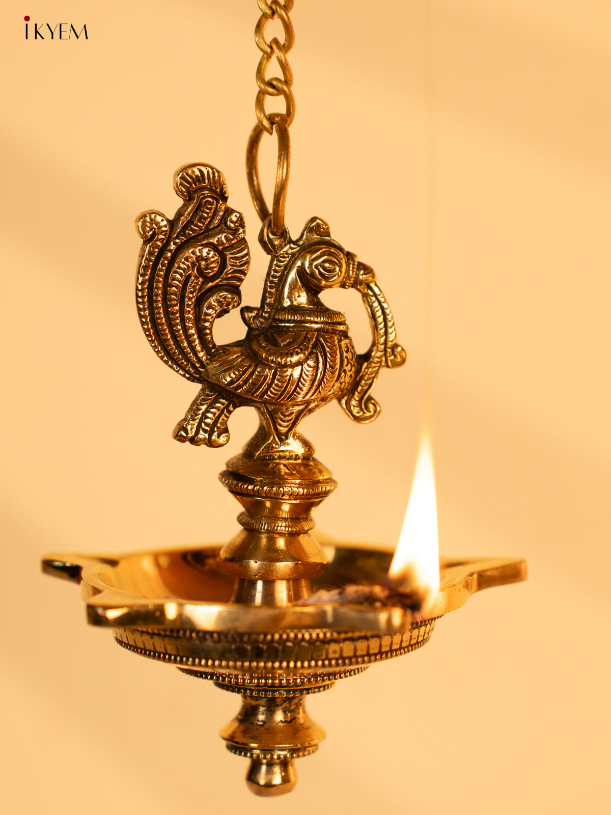 Brass Annapakshi 5-face Hanging Diya (Set of 2) - KK26176