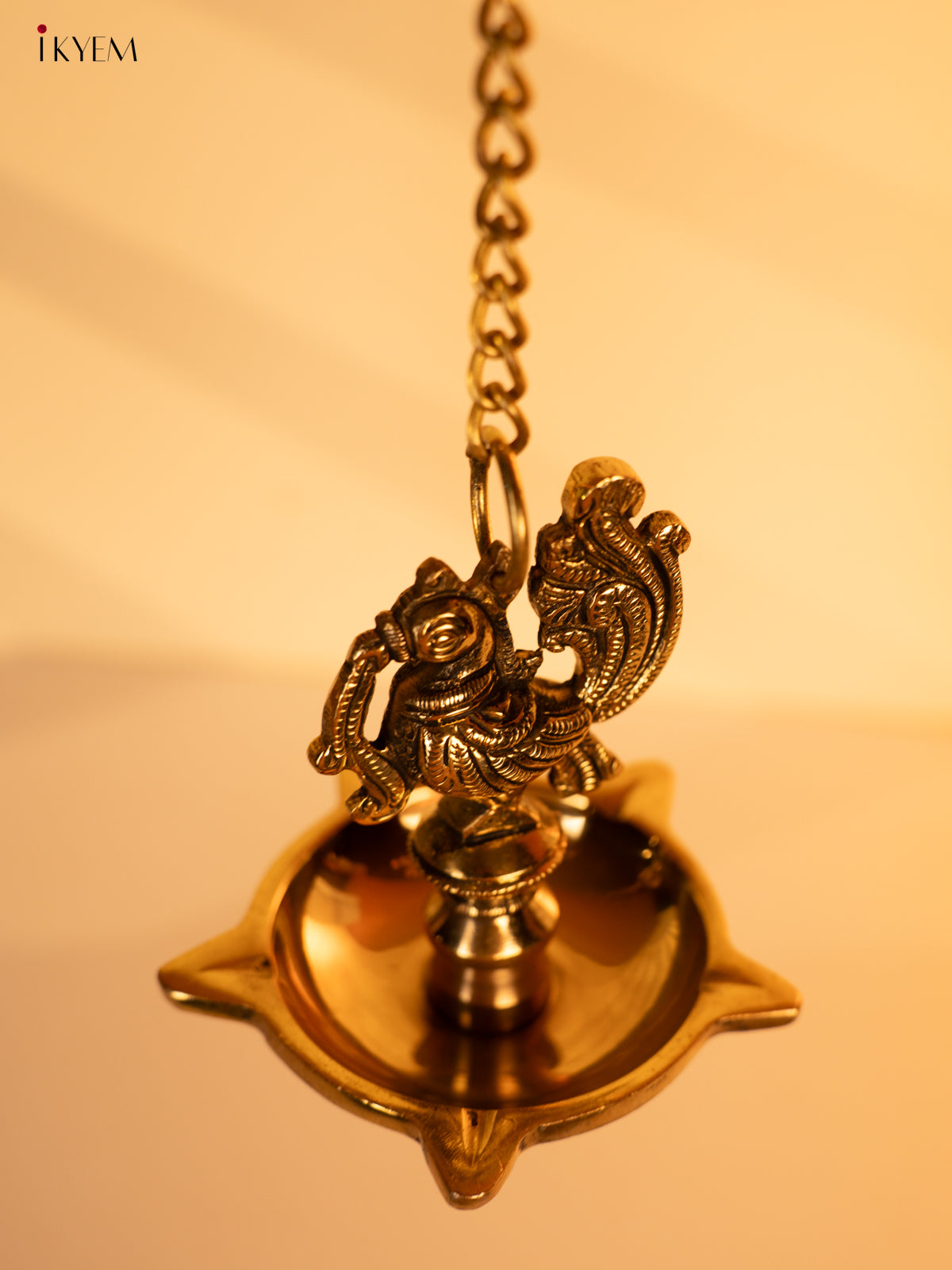 Brass Annapakshi 5-face Hanging Diya (Set of 2) - KK26176