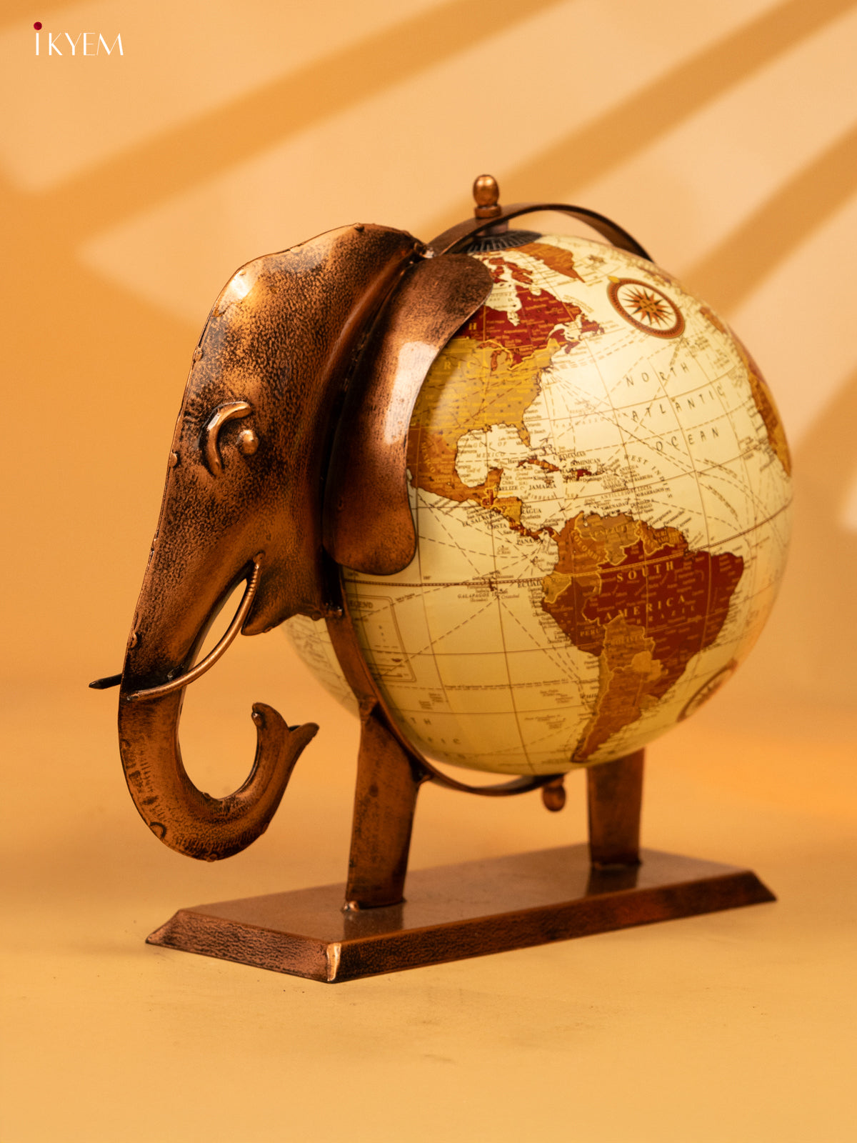 Metal Elephant Globe - Big - KL04127