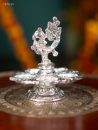 Stunning Silver Annapakshi Five face Diya -5