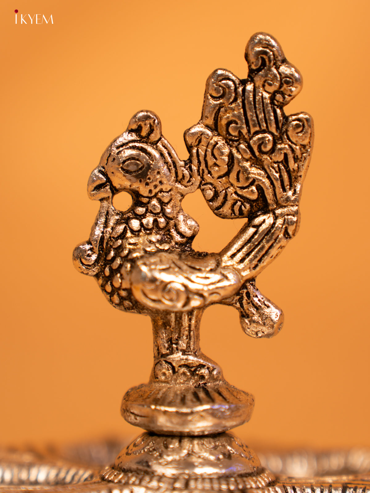 Stunning Silver Annapakshi Five face Diya -2