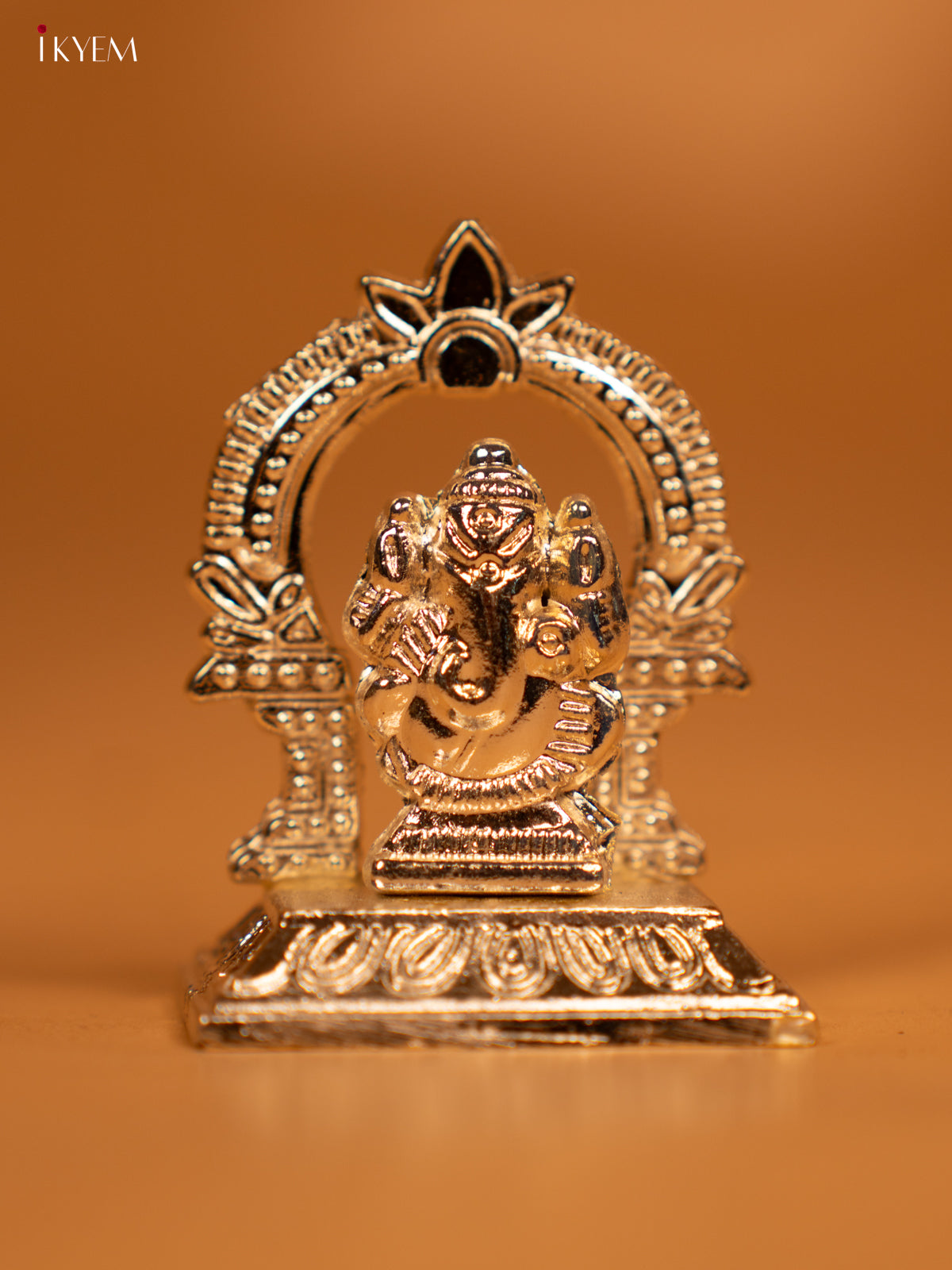 Silver Plated Ganesha Murti -3