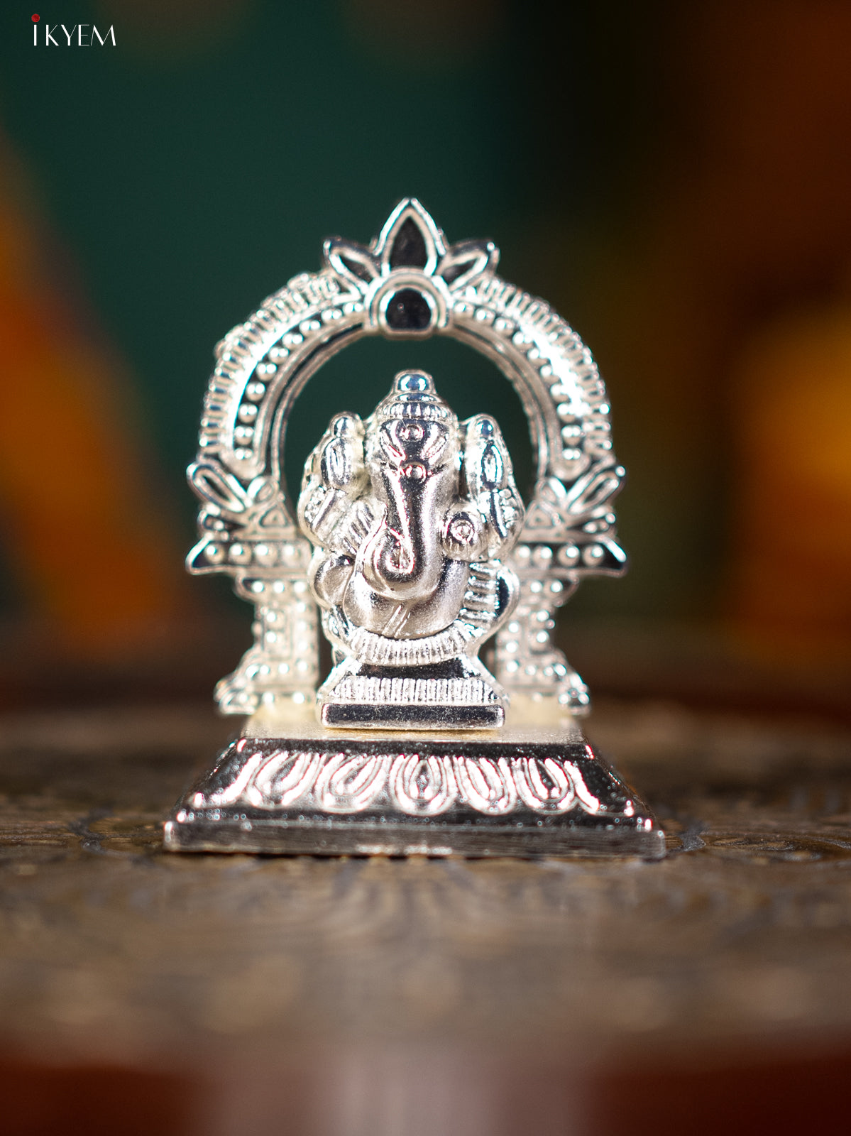 Silver Plated Ganesha Murti
