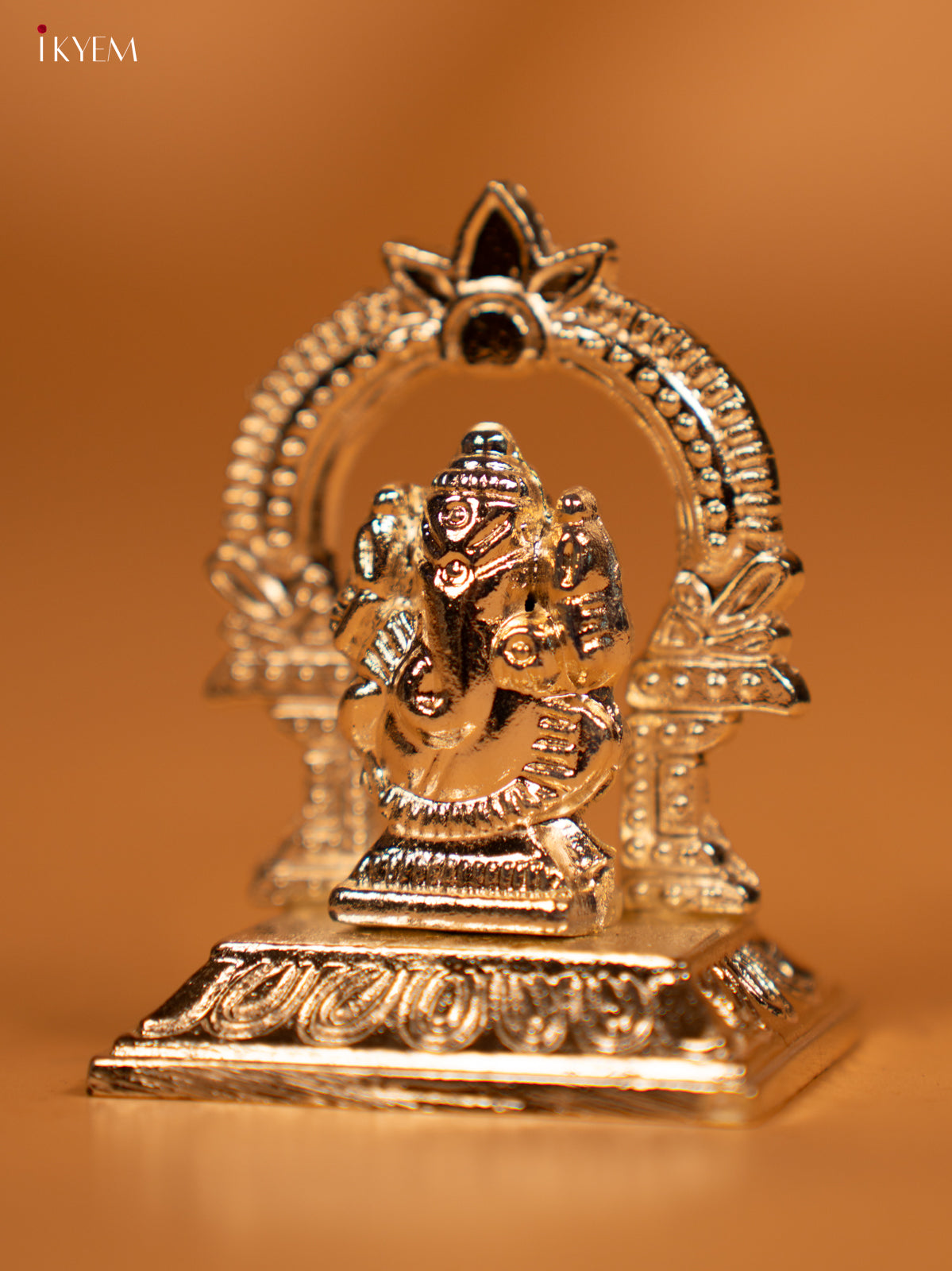 Silver Plated Ganesha Murti -4