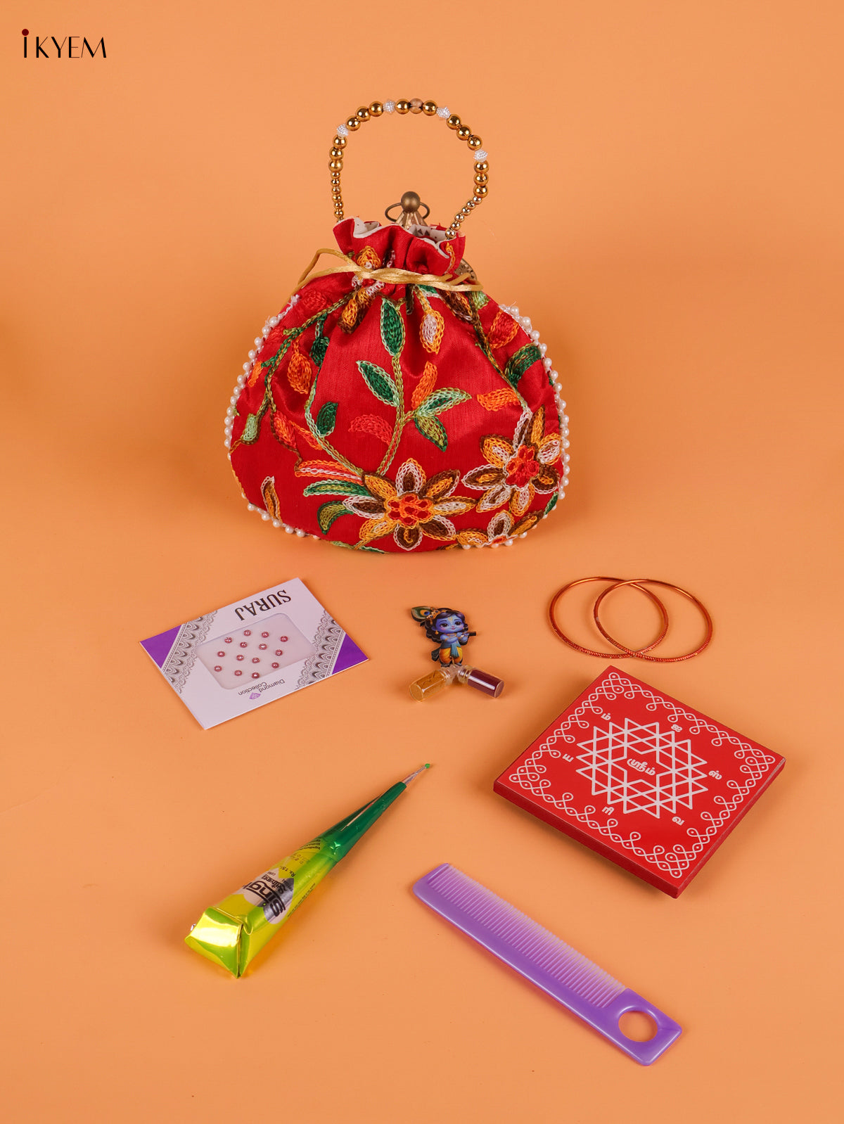 Luxurious Embroidered Potli Bag Festive Return Gift Combos 2