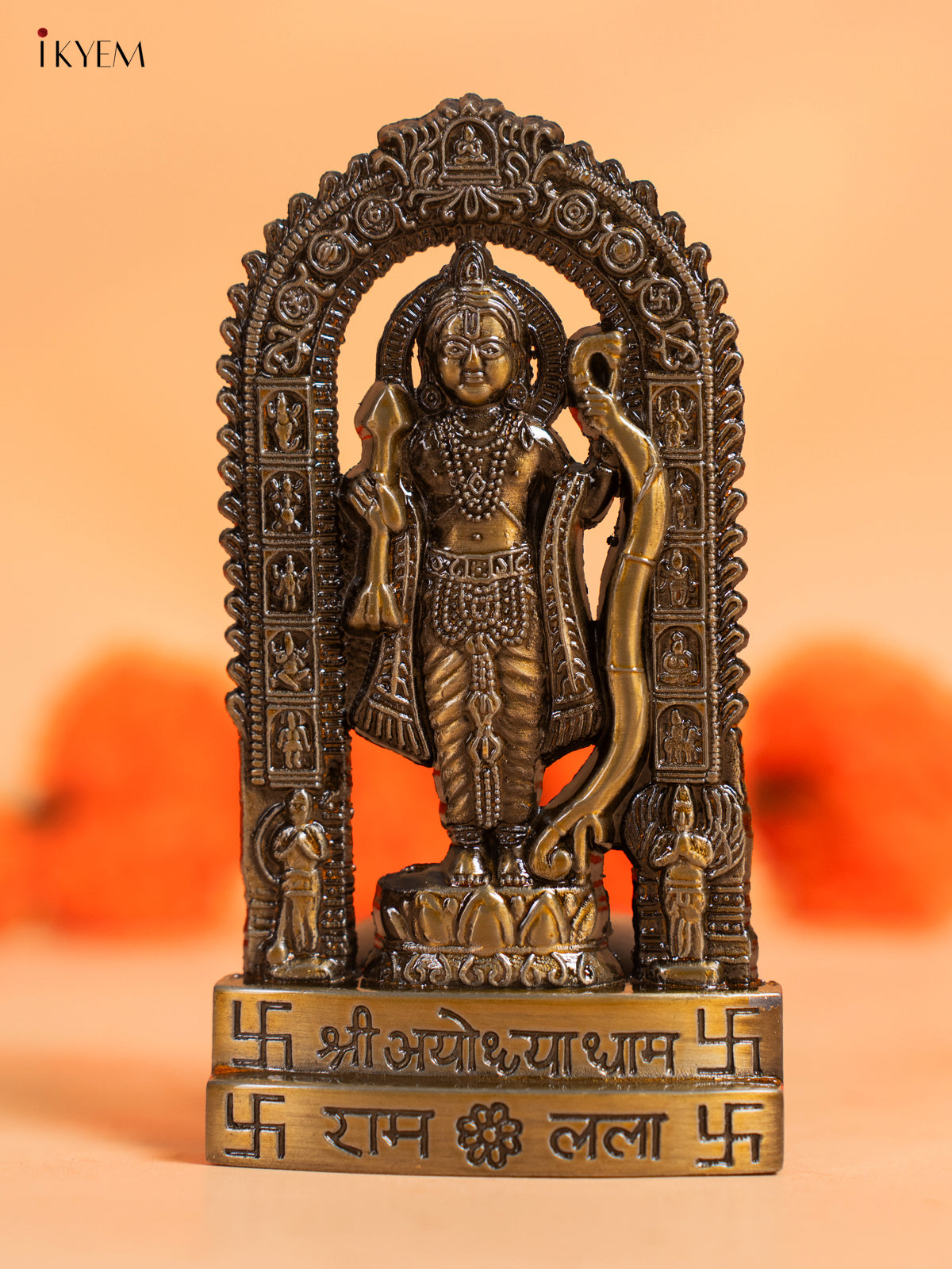Magnificent Metal Statue Of Lord Shri Ram - 4.5 Inch