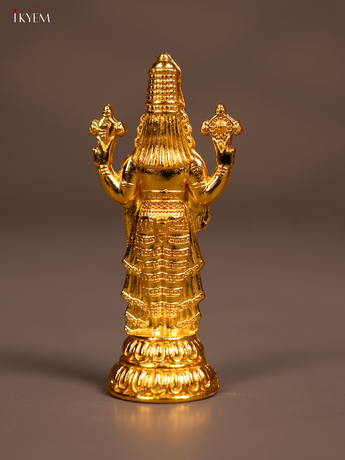 Opulent Gold Plated Tirupati Balaji Idol 3