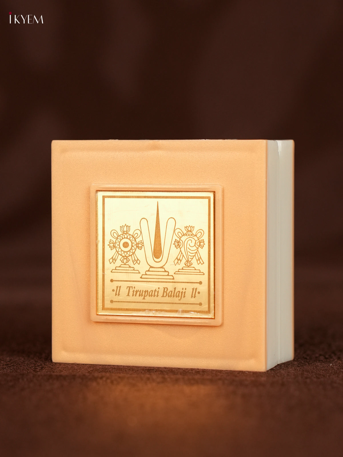 Paduka Box With Lord Tirupati Balaji's Picture & Footprints