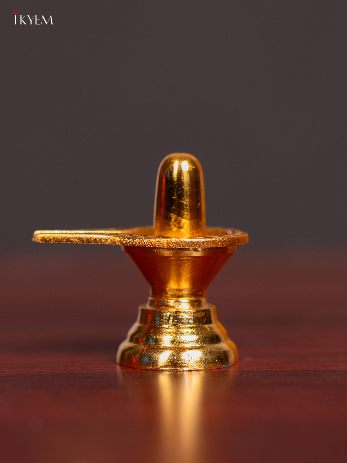 Spiritual Gold Plated Shiva Lingam Idol