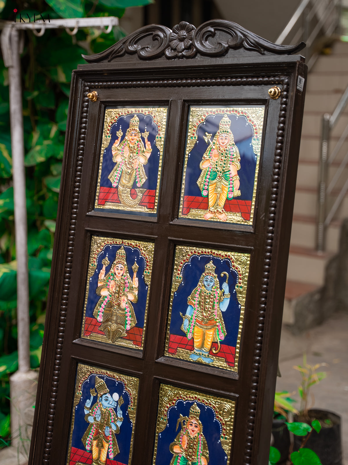 Stunning Dasavatharam Handmade Tanjore Painting 4