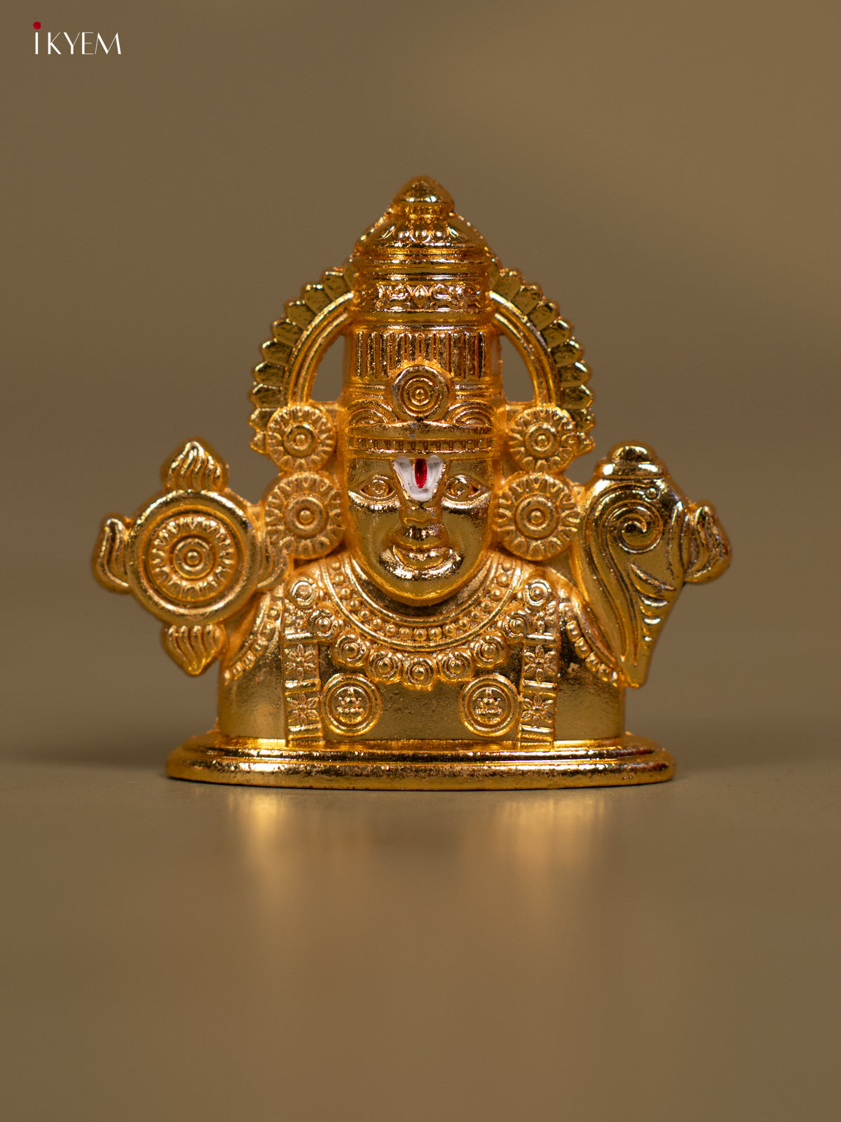 Stunning Gold Plated Lord Tirupati Balaji