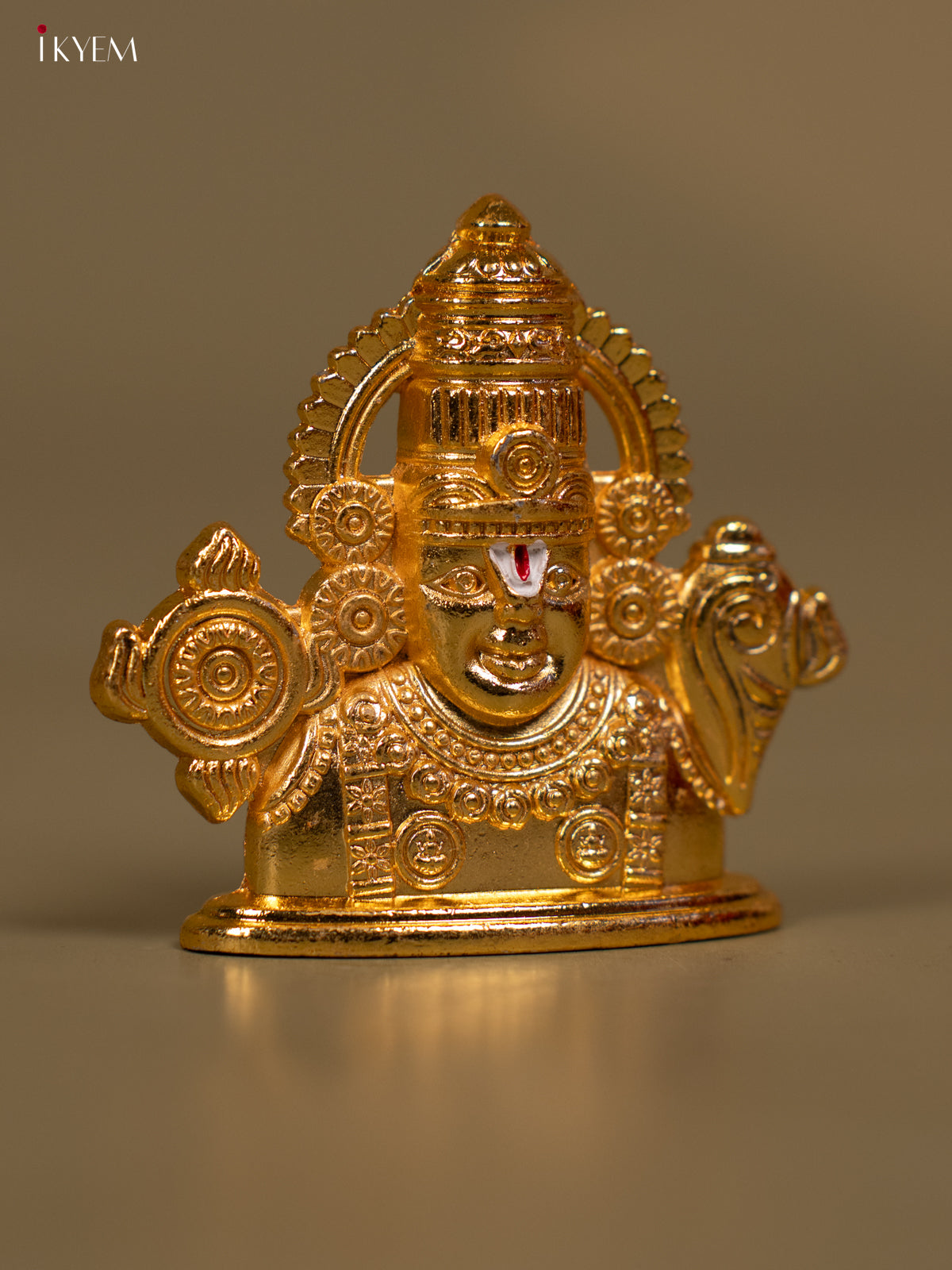 Stunning Gold Plated Lord Tirupati Balaji 1