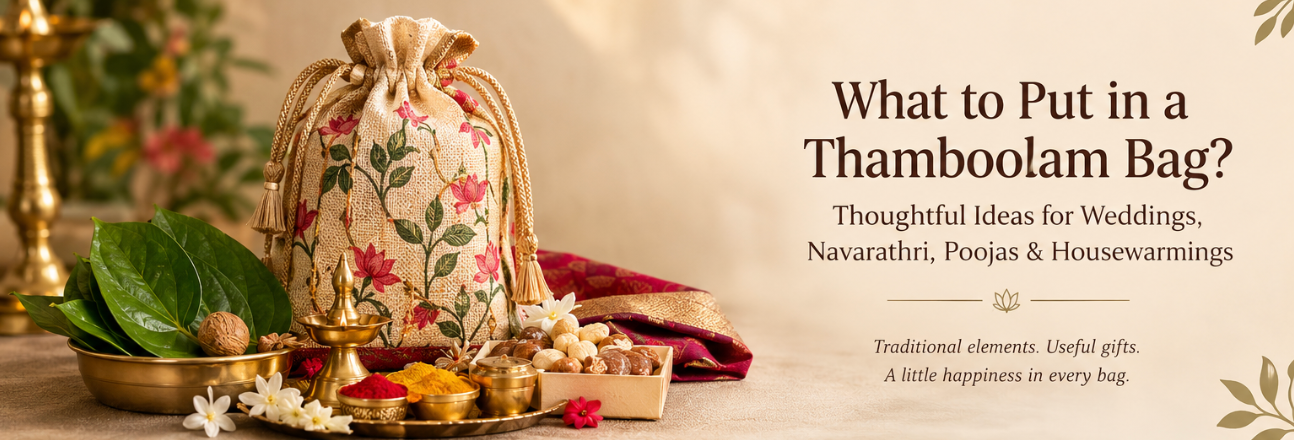 What to Put in a Thamboolam Bag? Thoughtful Ideas for Weddings, Navarathri, Poojas & Housewarmings