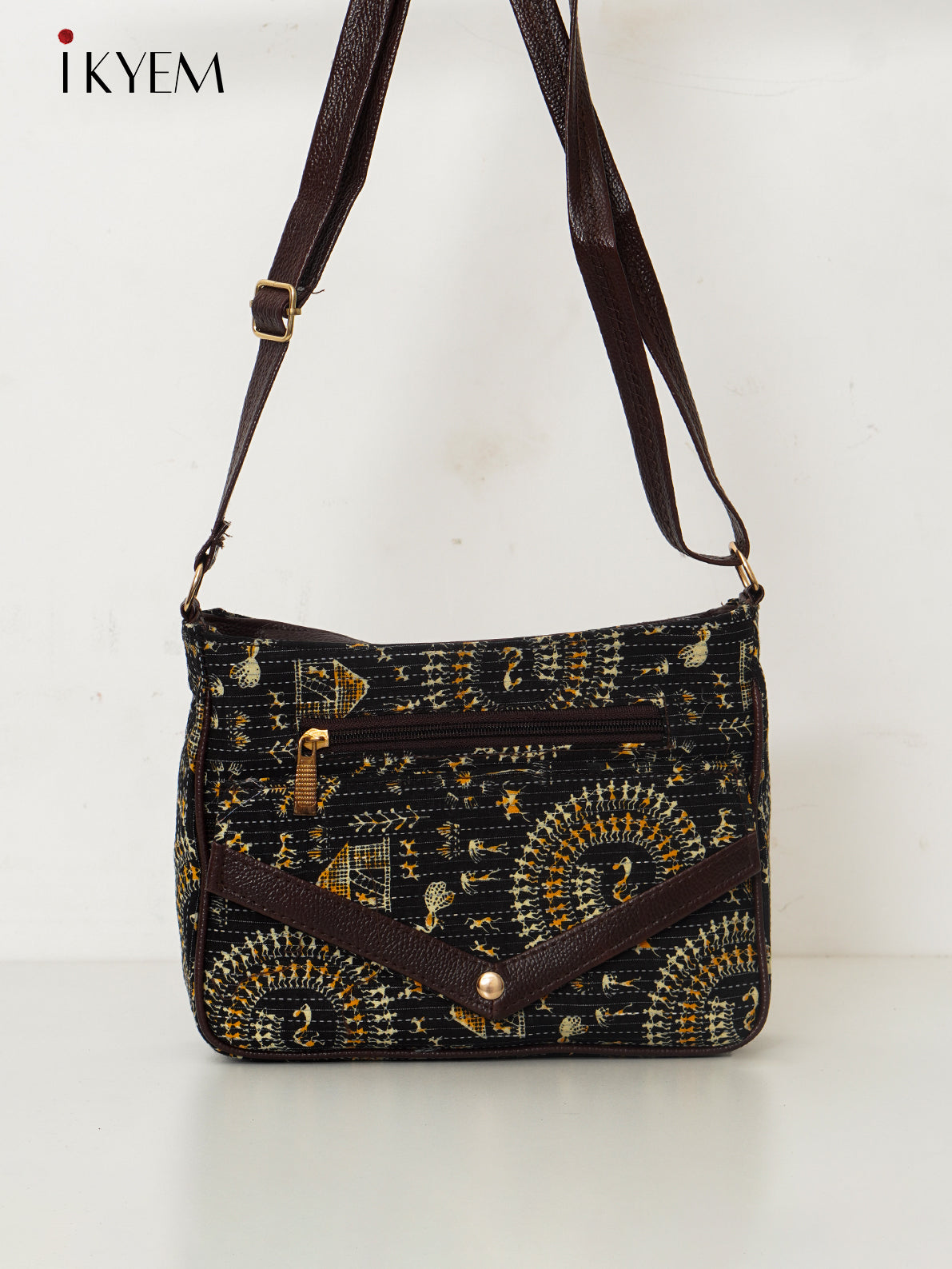 black - Ajrakh Handbag