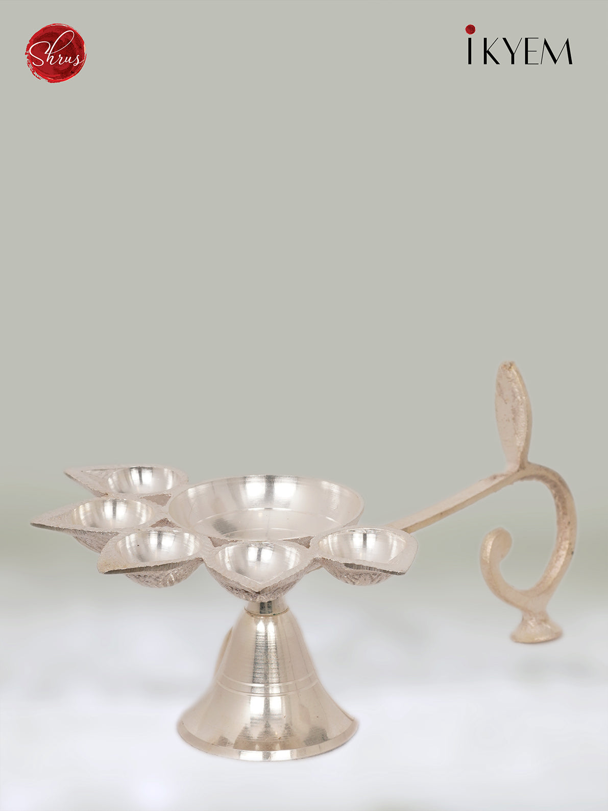 Silver Aarthi Lamp - 3 Inch - 3E26134