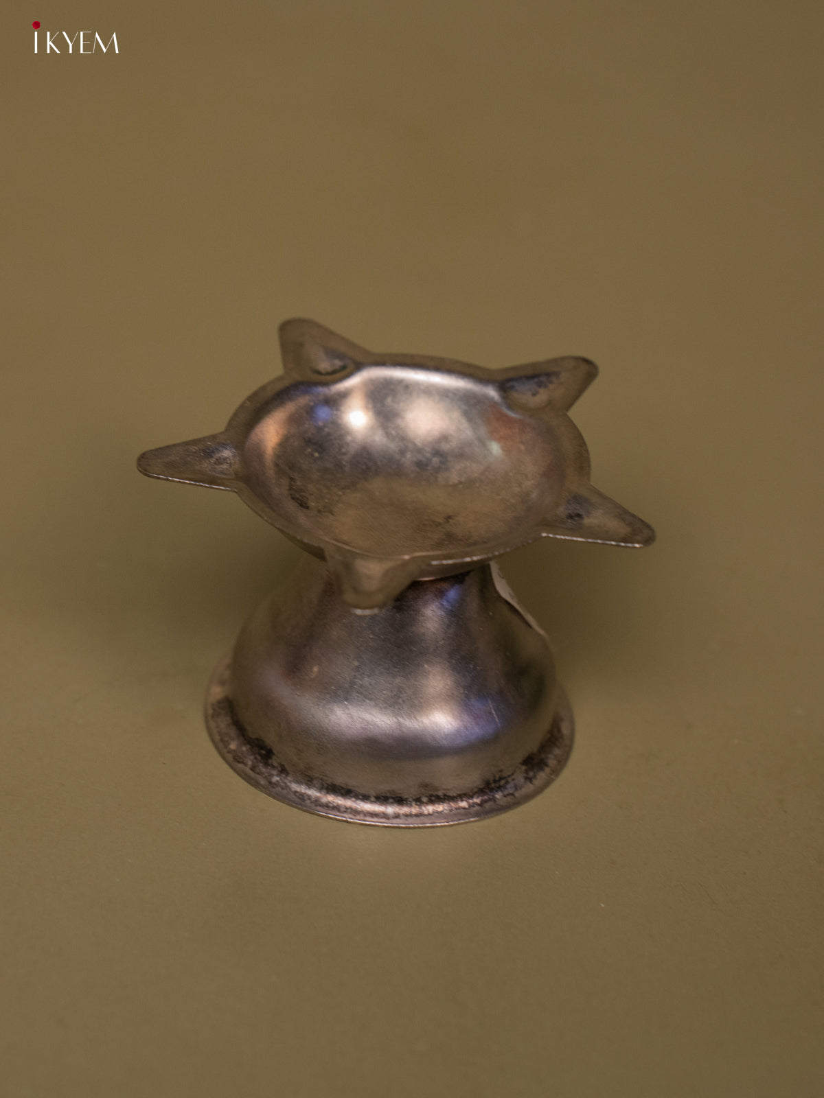 Stainless Steel Oil Lamp for Aarti -  2.2 Inch -3E26145