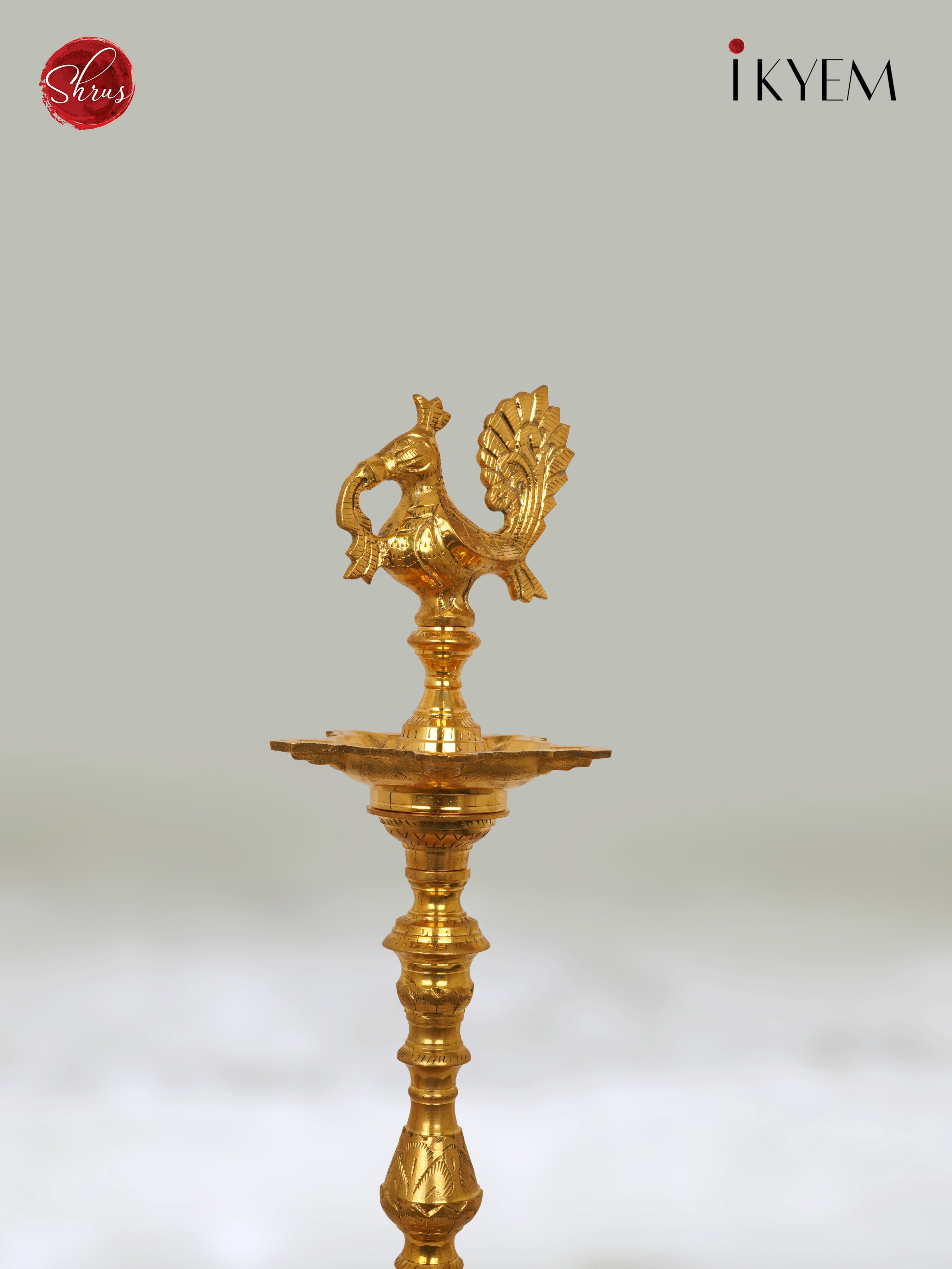 Brass Annam Kuthu Velakku with 5 Thirees