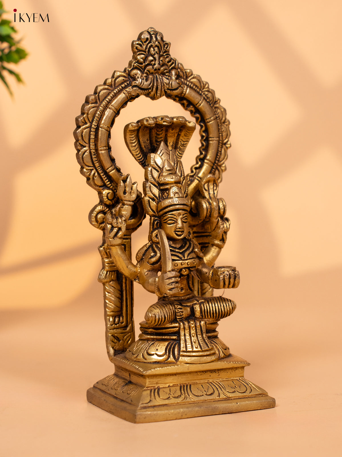 Goddess Kamakshi Idol Brass Idol - 7.2 Inch - 3E31191