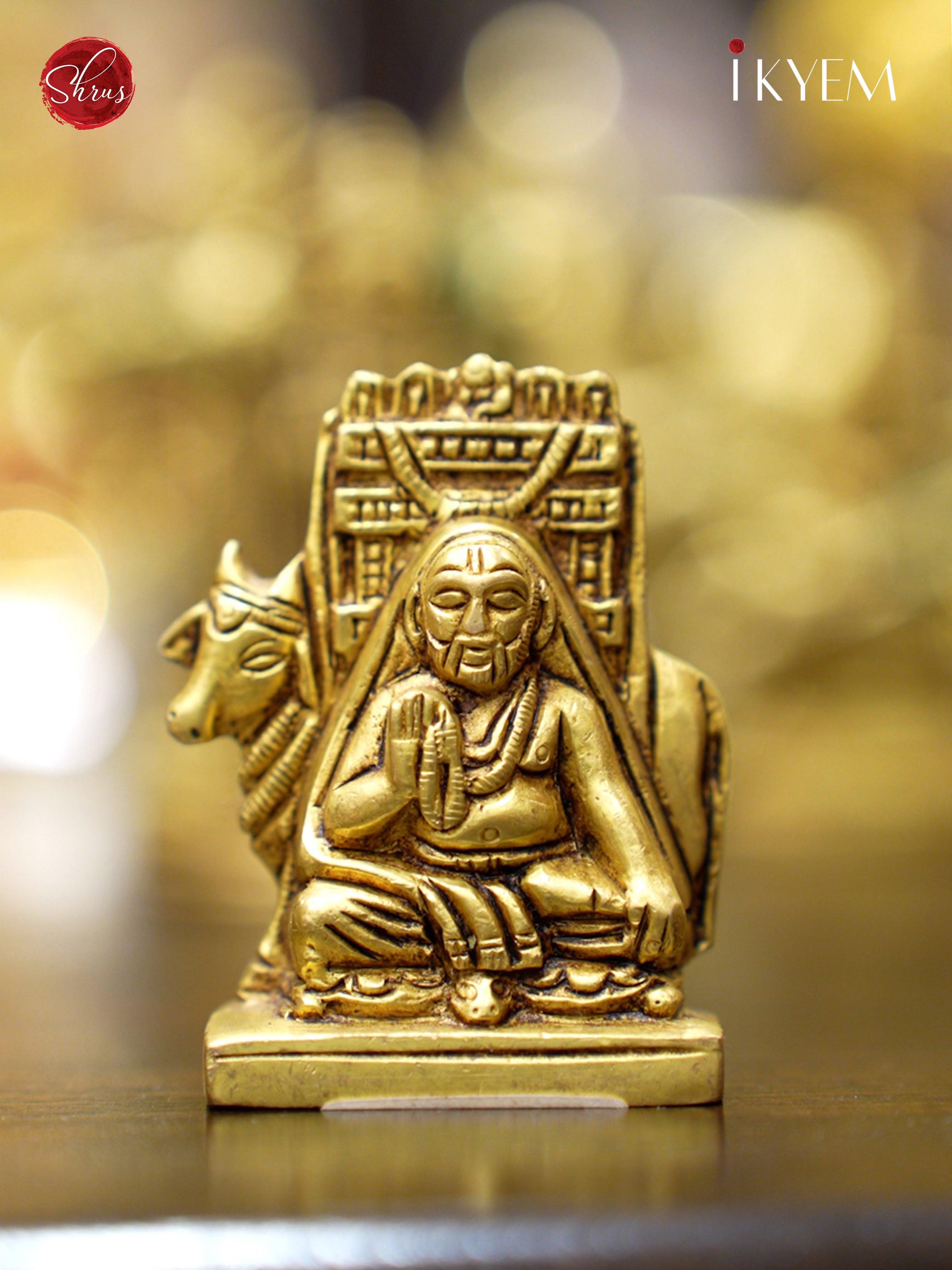 Raghavendra Swamy Brass Idol