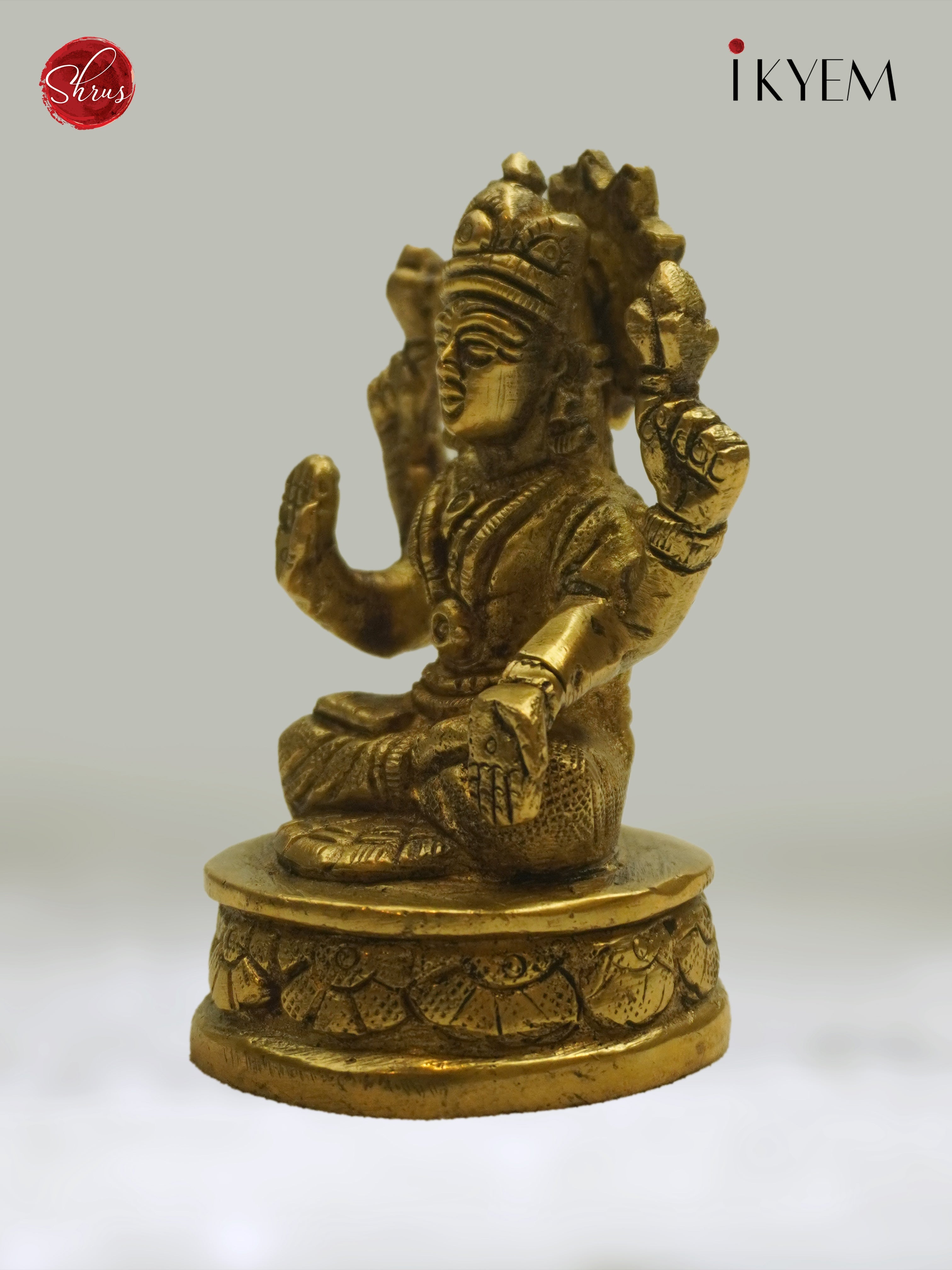 Brass Goddess Lakshmi Idol