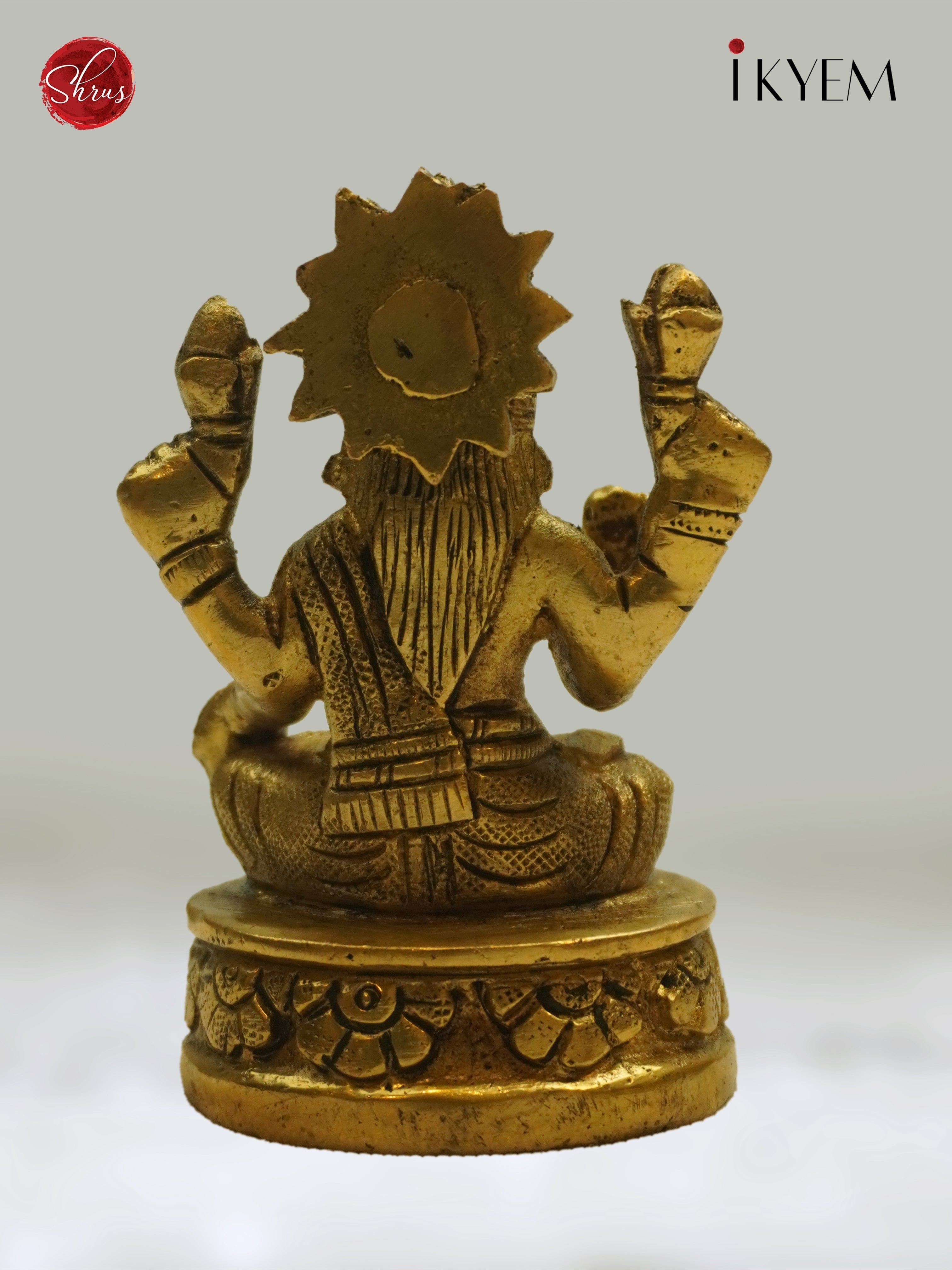 Brass Goddess Lakshmi Idol