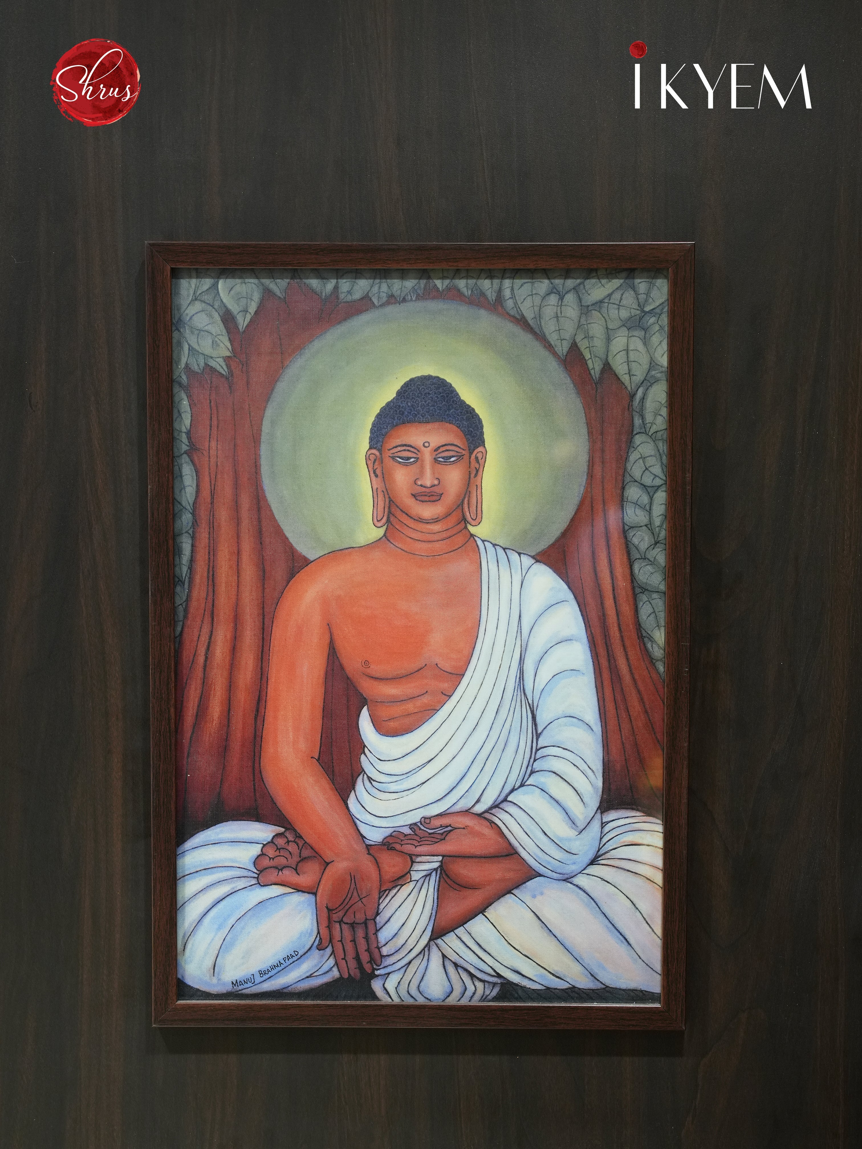 Gautama Buddha in a Tranquil - Digital representation