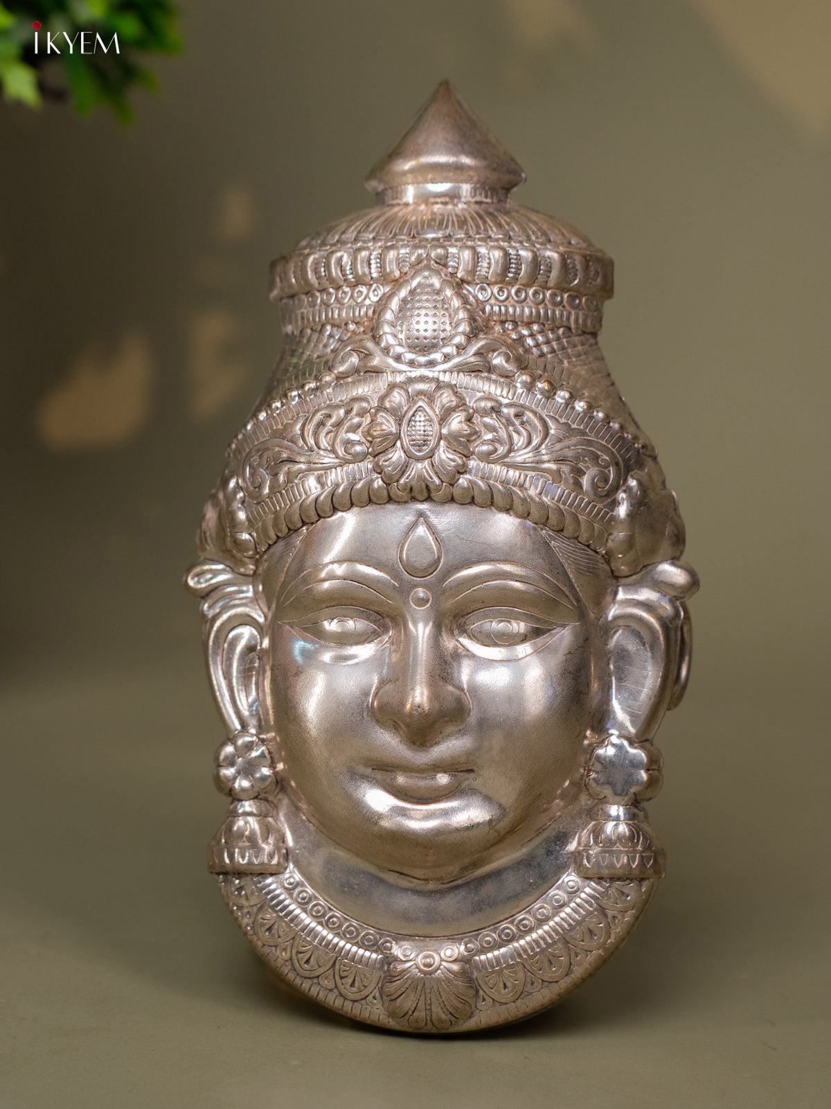 German Silver Lakshmi Face