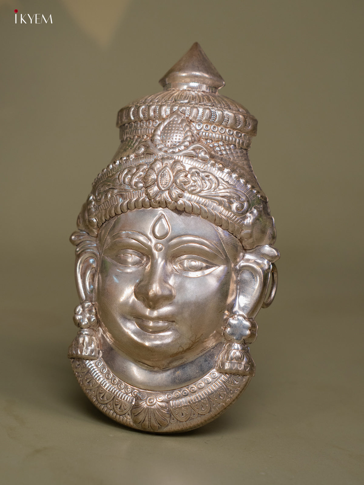 German Silver Lakshmi Face