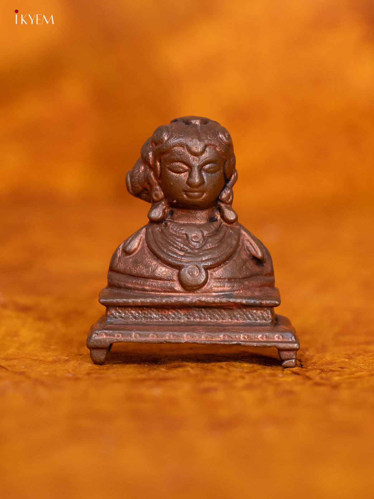 Small Goddess Lakshmi Copper Statue
