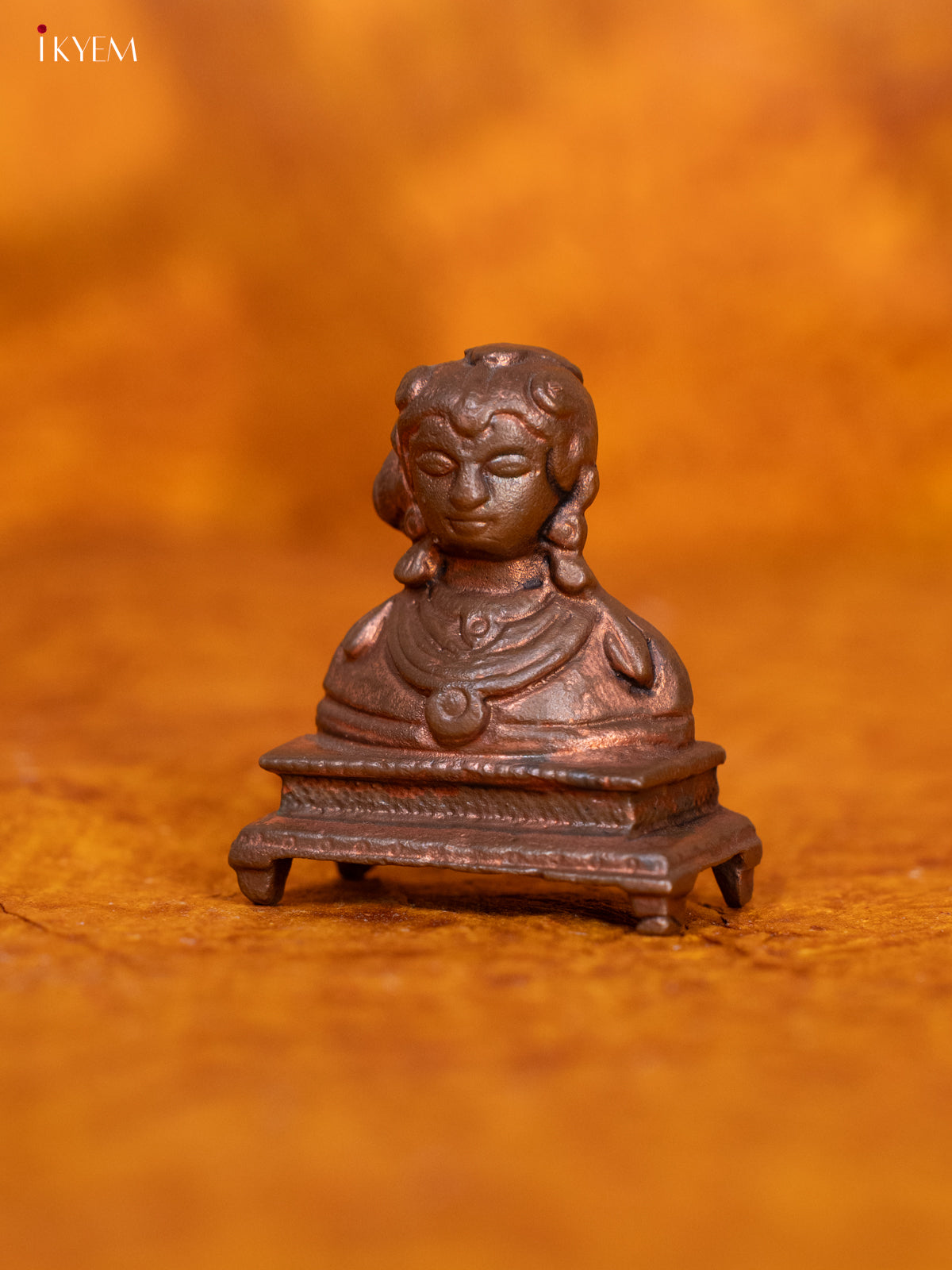 Small Goddess Lakshmi Copper Statue