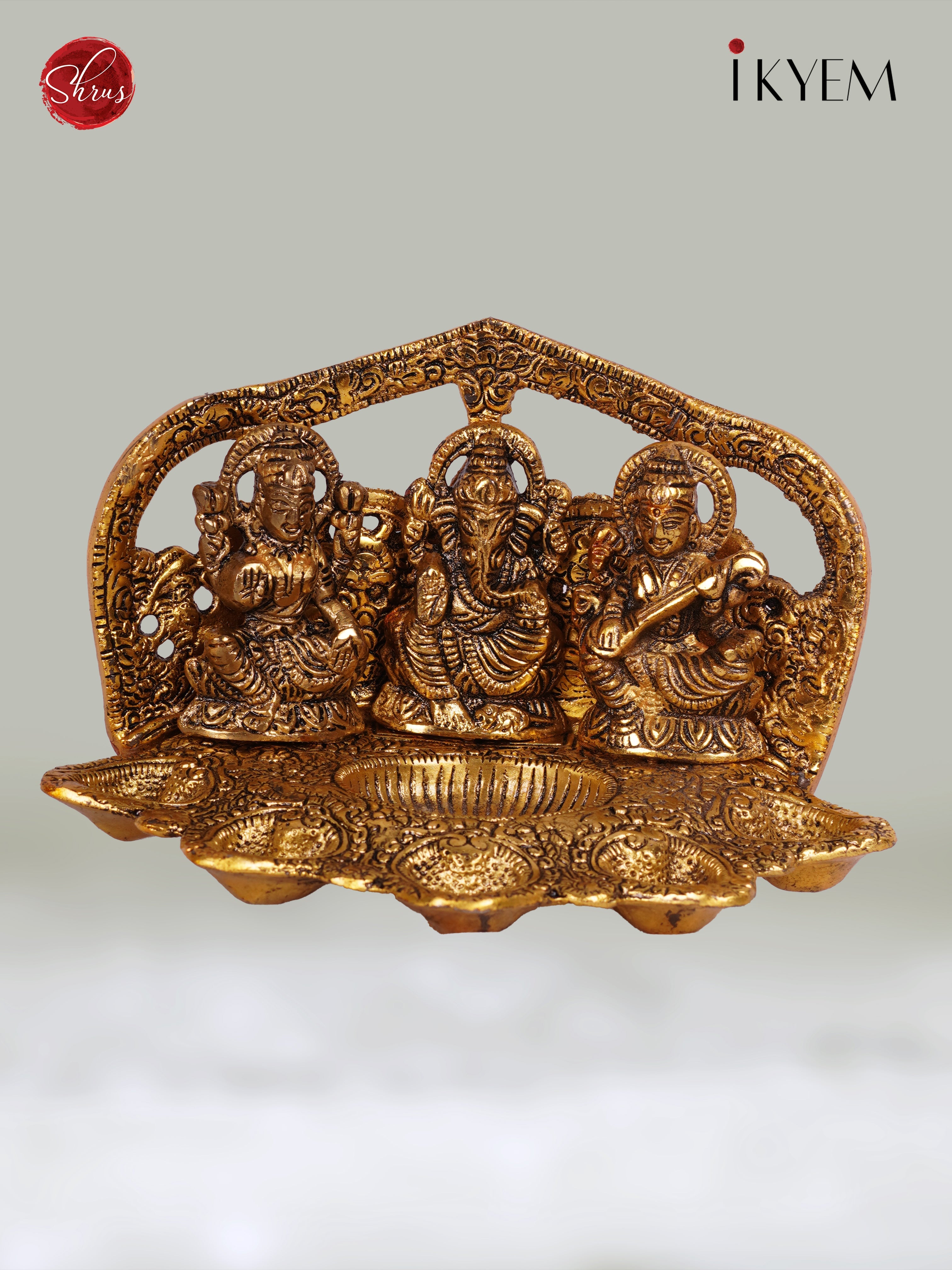 Ganesha , lakshmi , saraswathi vilakku - Return Gift
