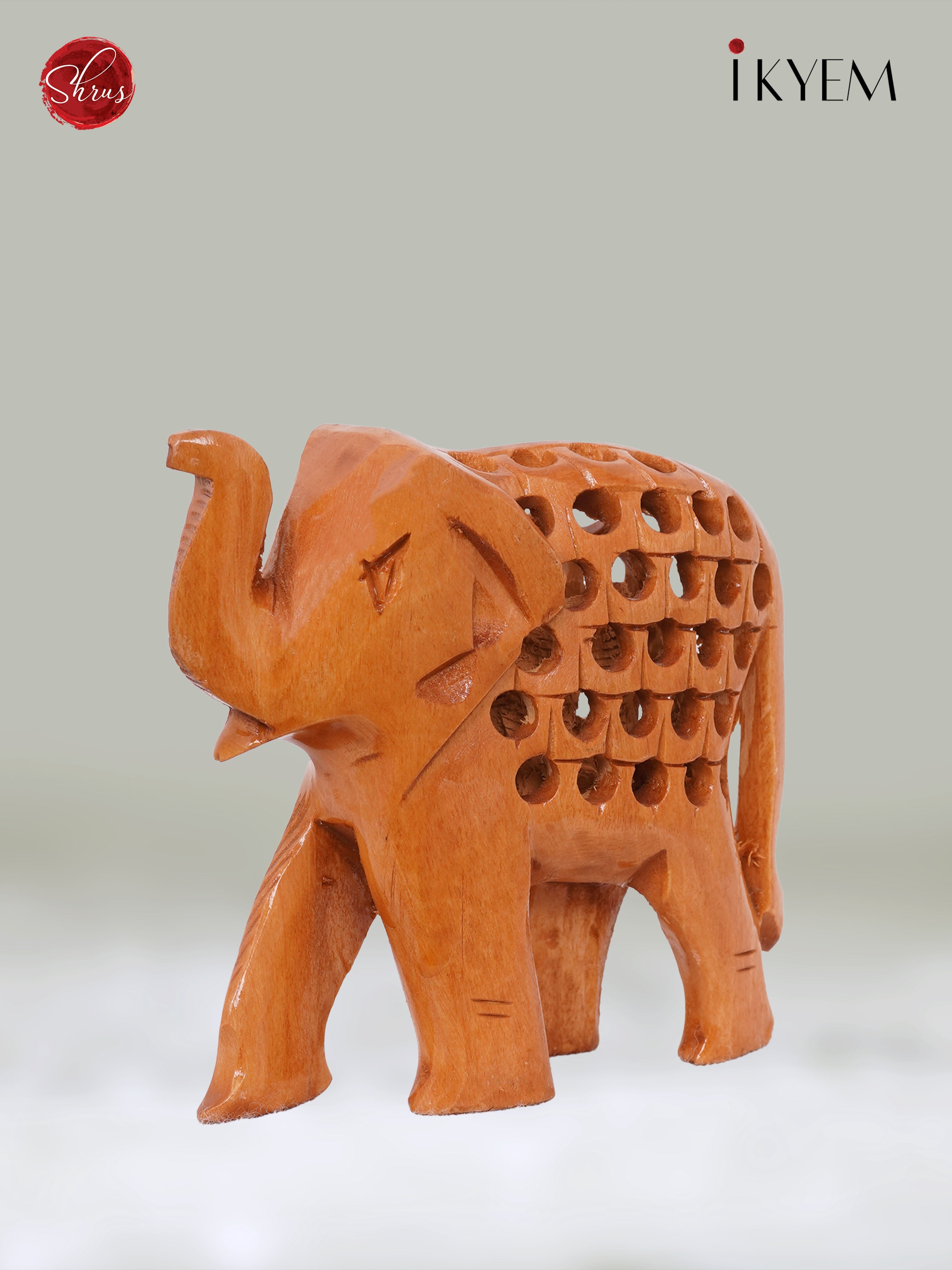 Wooden Elephants Idol (Pair of 4)