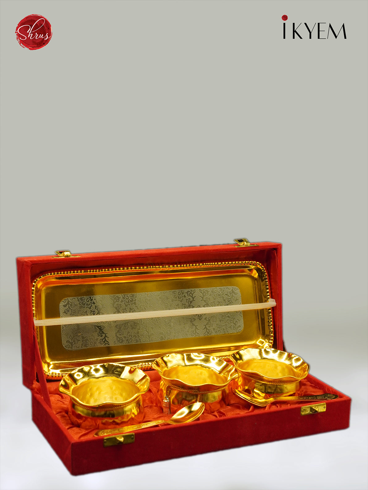 Gold & Silver Pooja Thali Set
